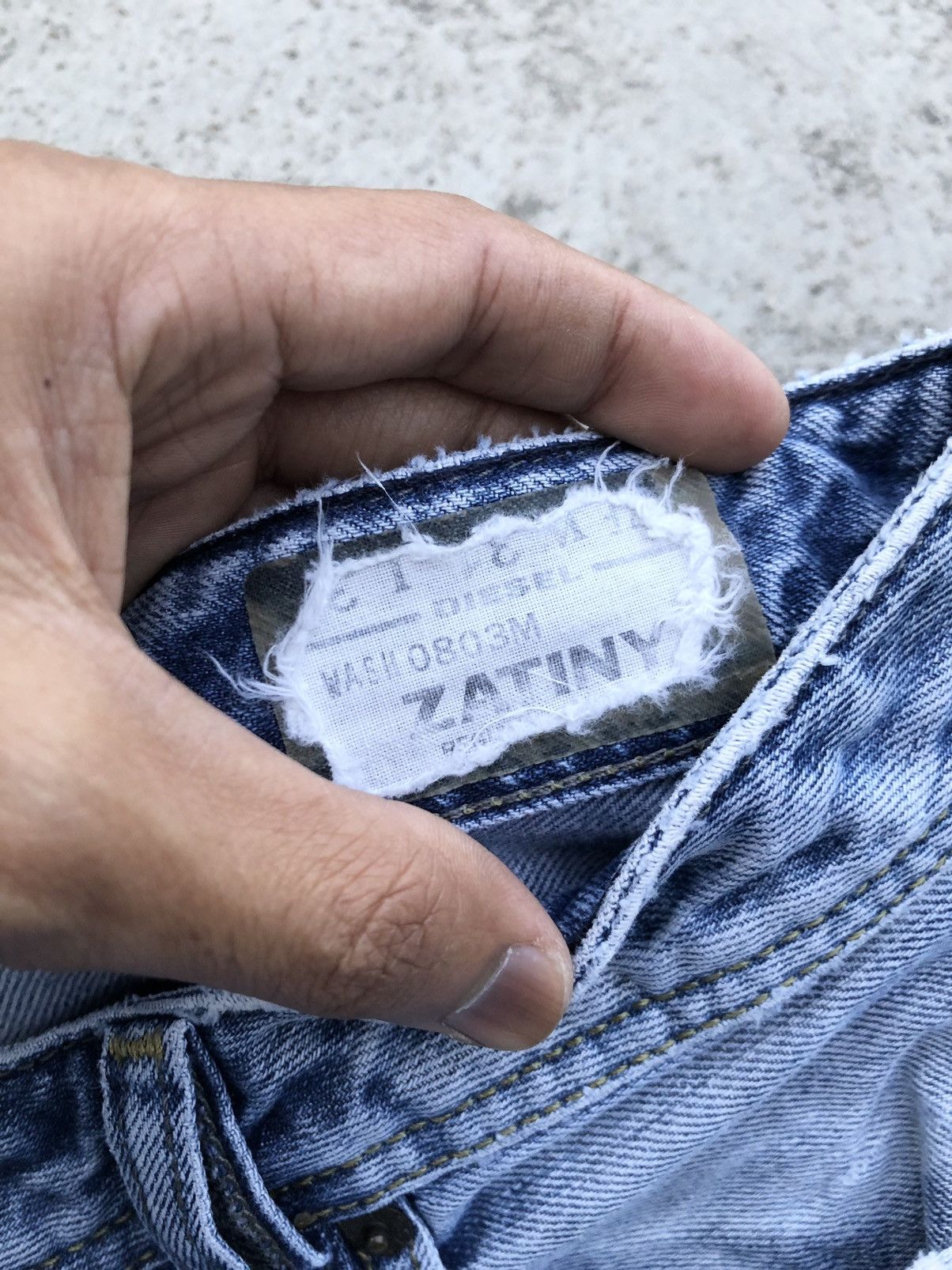 Diesel FLARED⚡️⚡️DIESEL ZATINY DISTRESSED JEANS Size 32" / US 10 / IT 46 - 4 Thumbnail