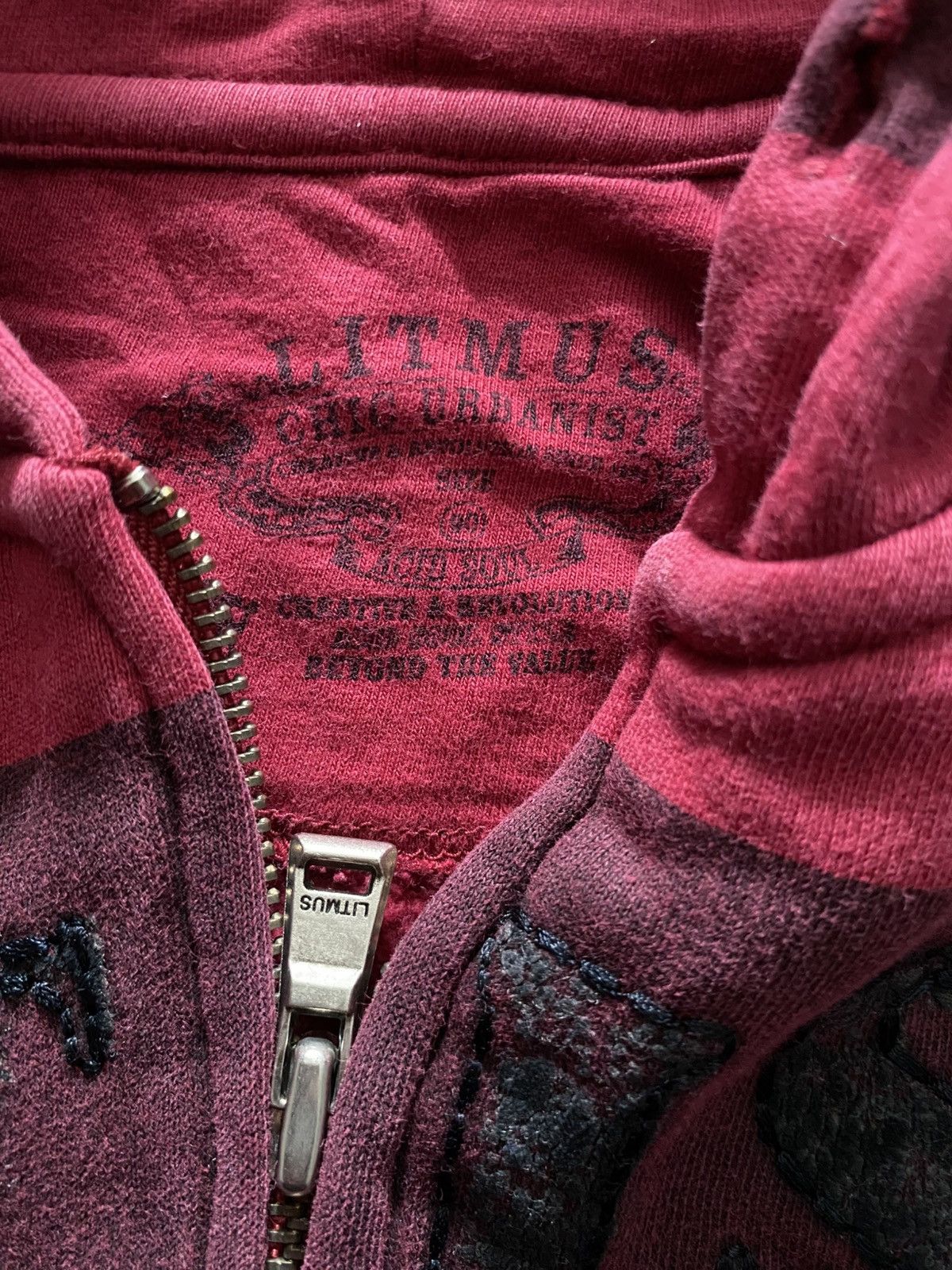 If Six Was Nine × Japanese Brand × Le Grande Bleu (L.G.B.) Vintage litmus “artist me” striped hoodie Size US S / EU 44-46 / 1 - 4 Thumbnail
