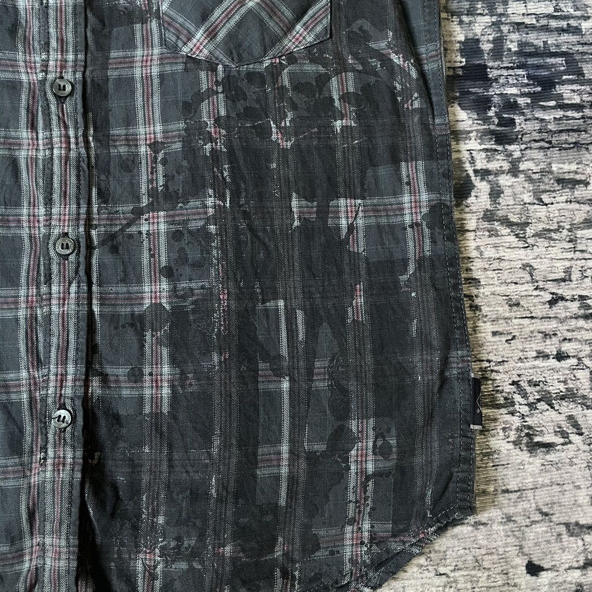 Hysteric Glamour Hysteric Glamour Gothic Punk Distressed Sleeveless Flannel Size S / US 4 / IT 40 - 5 Thumbnail