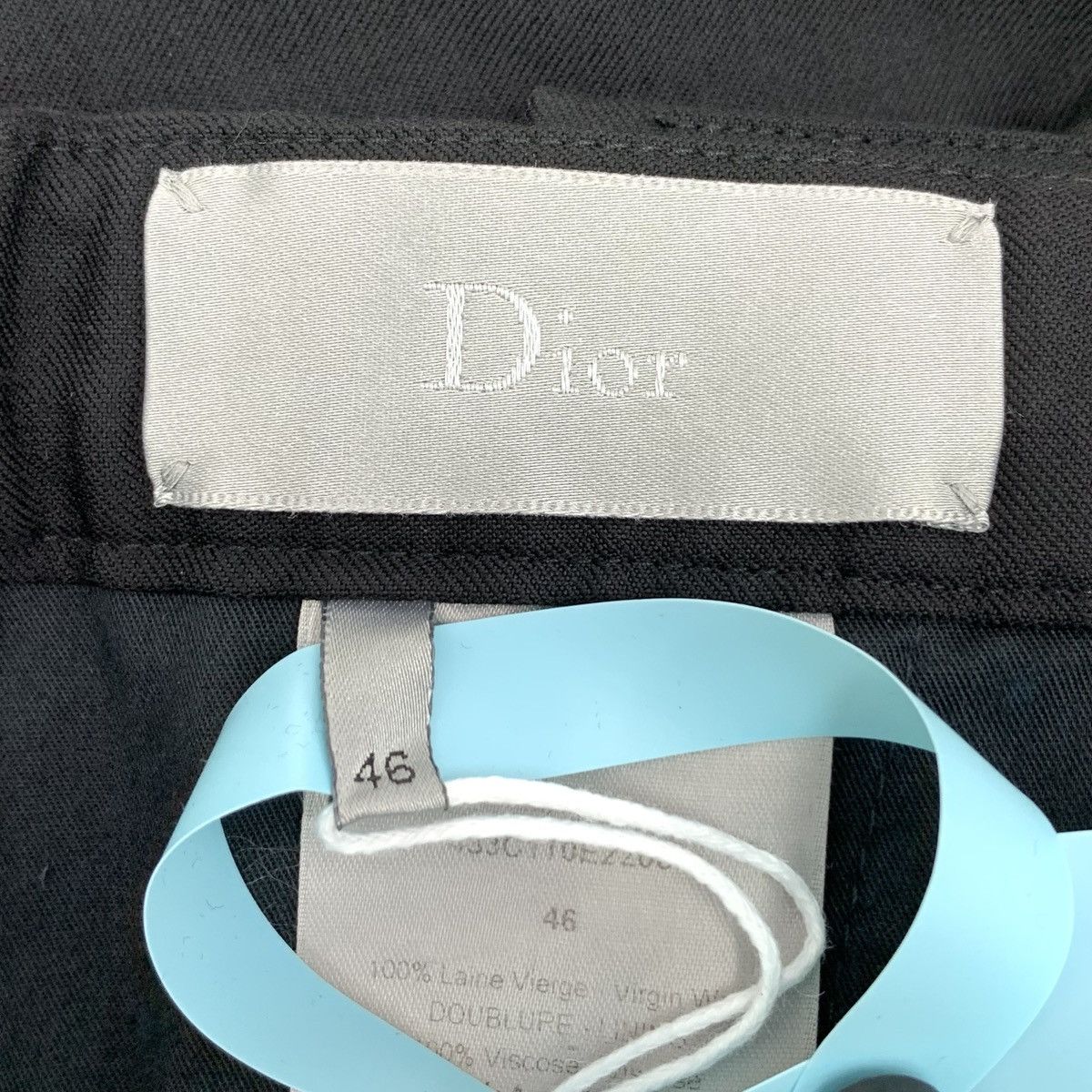 Dior Dior Black Side Webbing Wool Casual Trousers K26WX Size US 32 / EU 48 - 6 Thumbnail