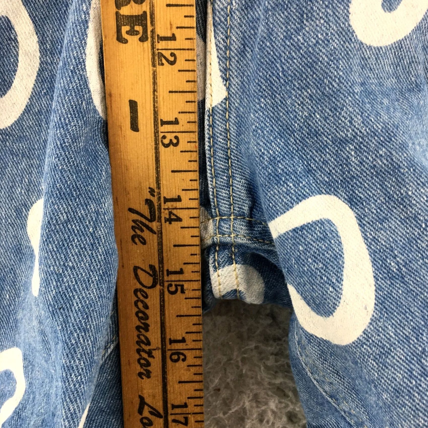 Vintage Refuge Mom Shorts Womens Blue Medium Wash Denim High Rise 5 Pockets Zip Fly Size 36" / US 14 / IT 50 - 6 Thumbnail