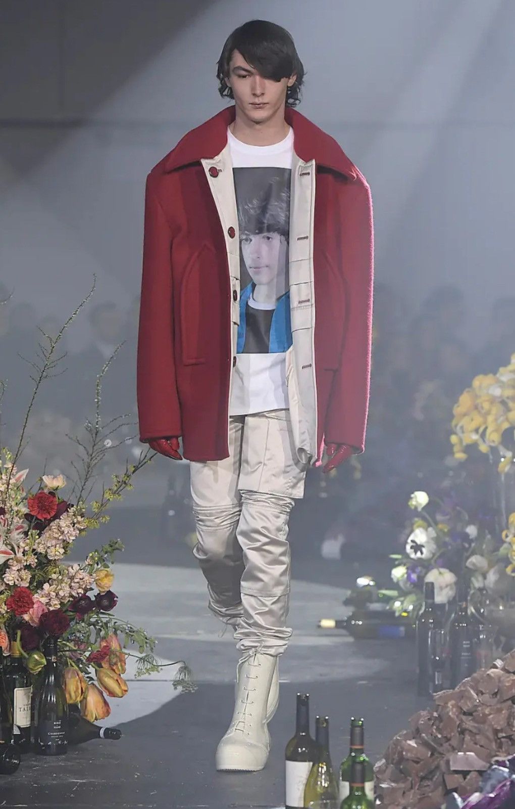 Raf Simons FW18 Satin Slim Space Pants With Pockets (46) Size US 30 / EU 46 - 1 Thumbnail