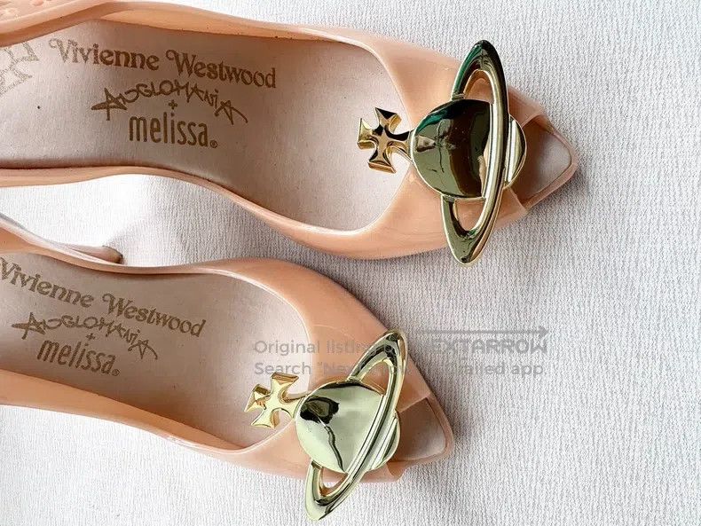 Vivienne Westwood Vivienne Westwood Vintage Beige Saturn High Heel Sandals Size US 4.5 / IT 34.5 - 4 Thumbnail
