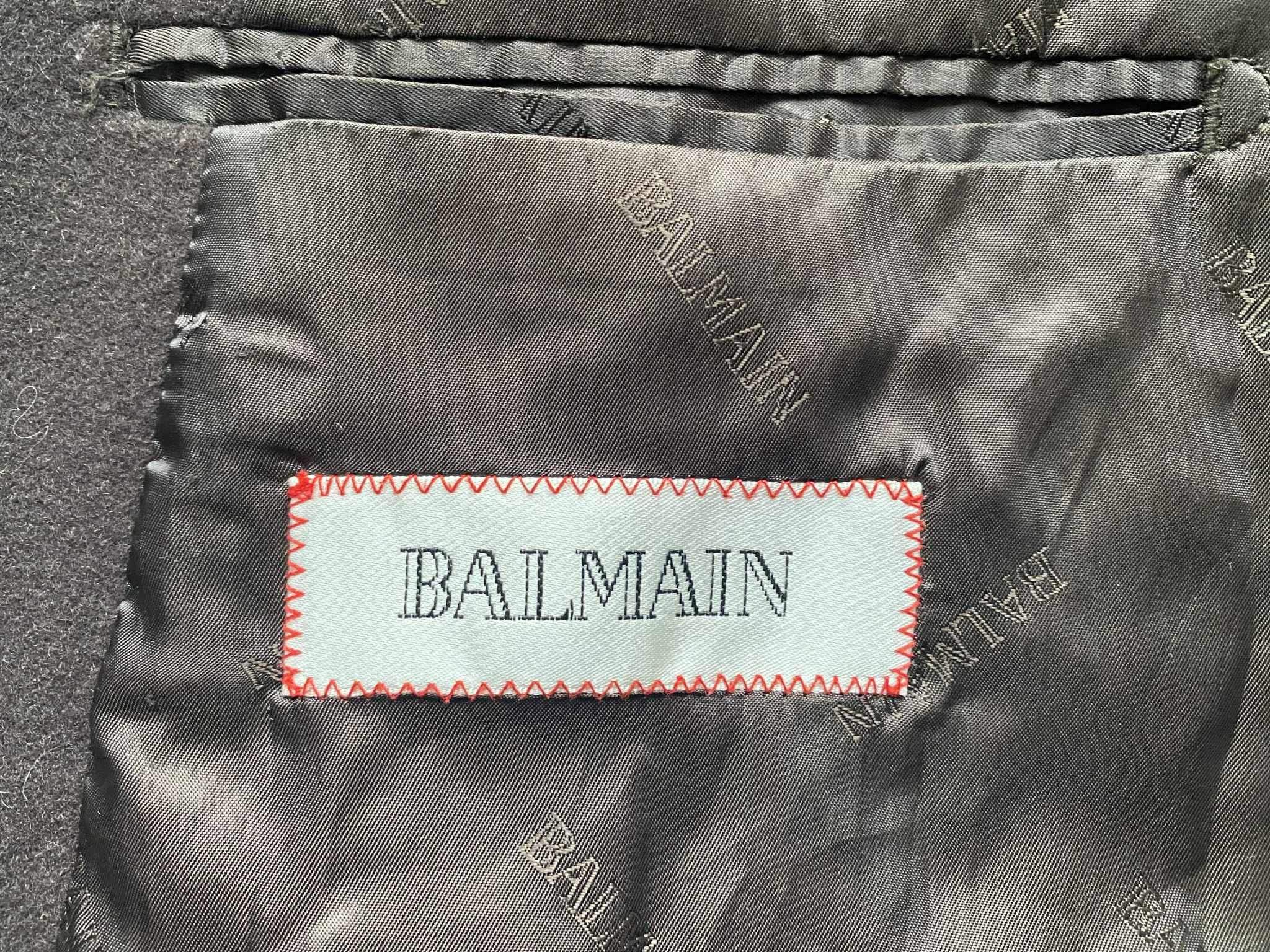 Balmain Vintage Balmain Wool Trench Coat Long Brown Overcoat Size US XL / EU 56 / 4 - 6 Thumbnail