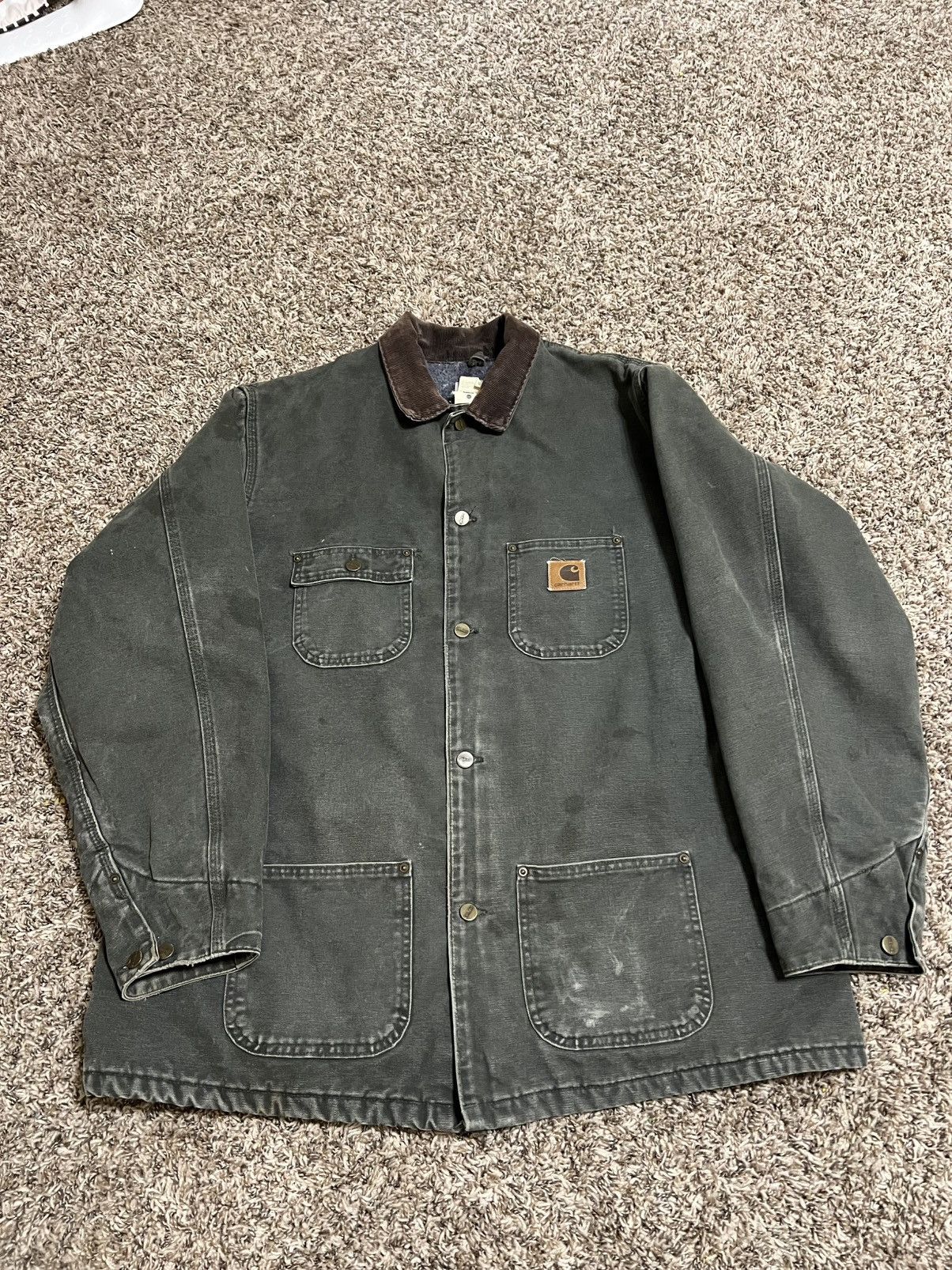 Carhartt Carhartt C02MOS Chore Coat XLT USA Made (Vintage) Size US XL / EU 56 / 4 - 1 Thumbnail