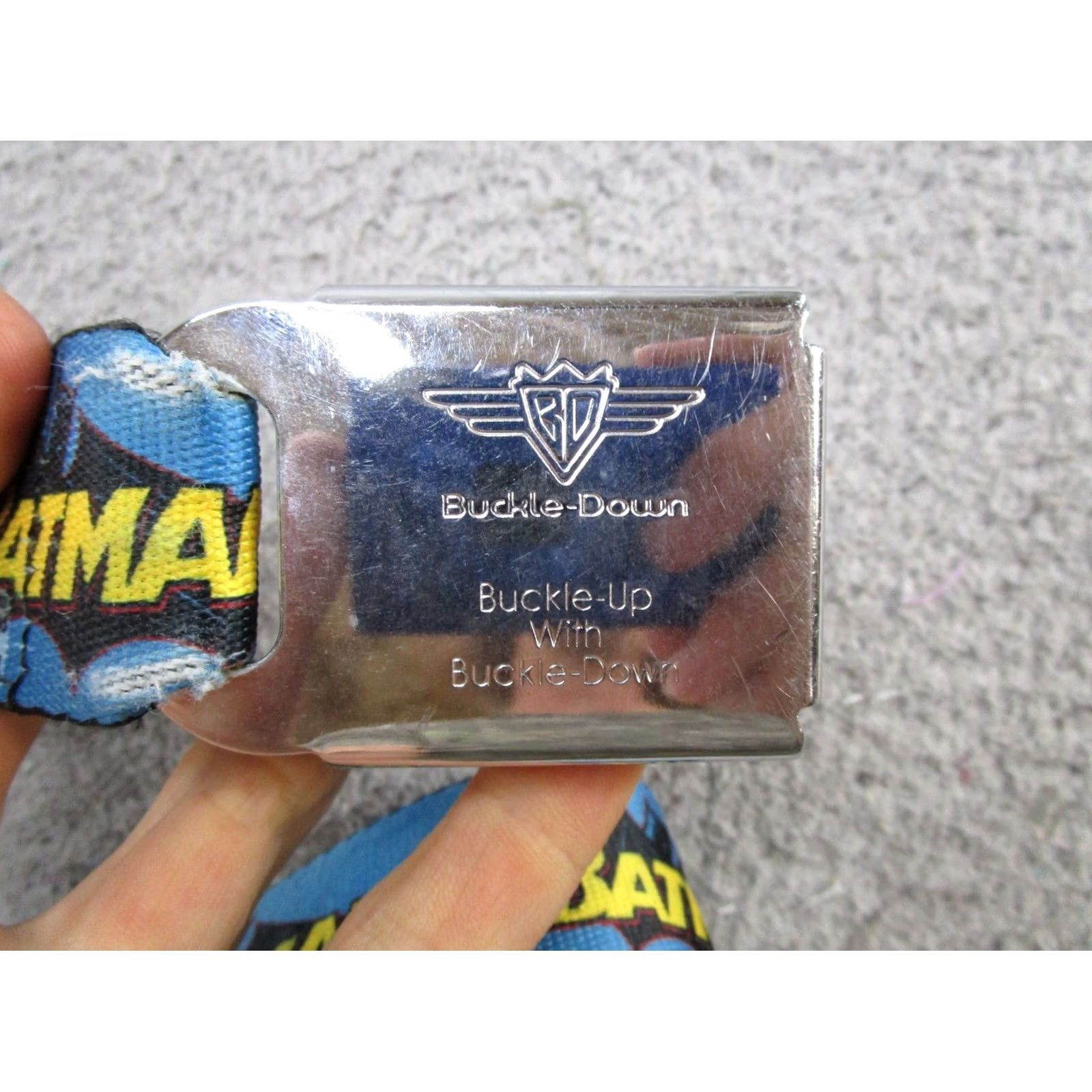 Vintage Buckle-Down Nightwing Batman DC Comics Seatbelt Belt Adjustable One Size Navy Blue Buckle-Down Mens Accessories Bat?man Size ONE SIZE - 3 Thumbnail