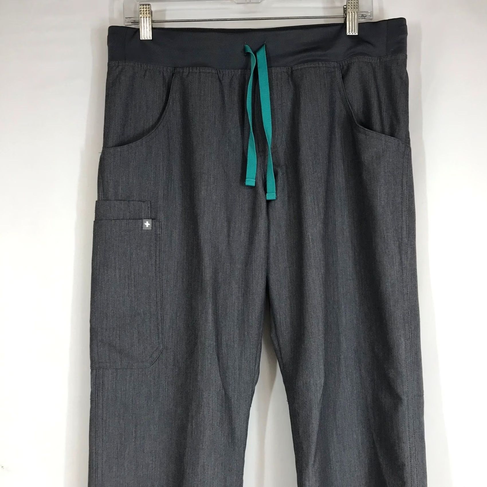 Vintage FIGS Technical Collection Mens Medium Charcoal Gray Pants Drawstring Size US 31 - 2 Thumbnail