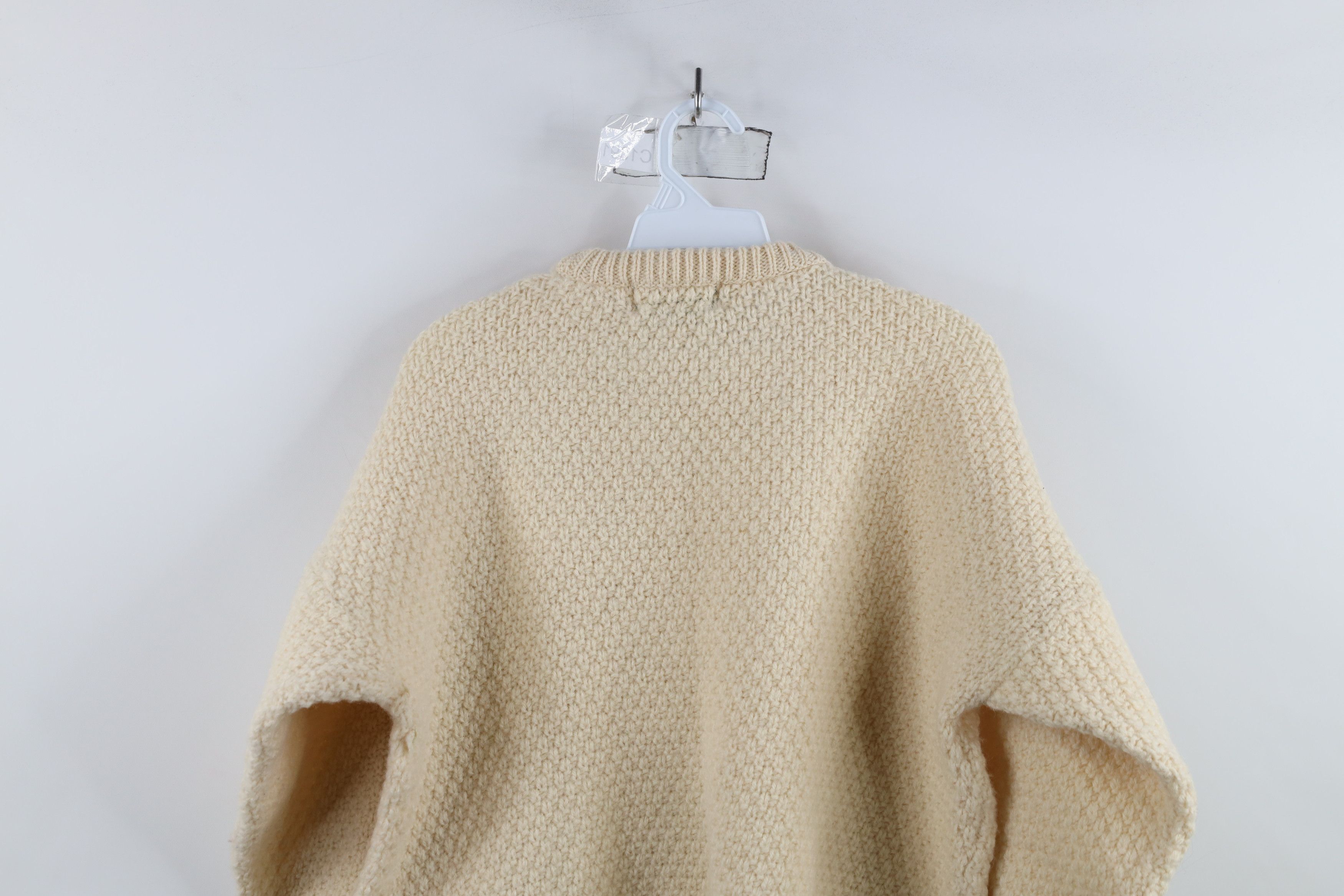 Vintage Vintage 90s Streetwear Chunky Cable Knit Fisherman Sweater Size M / US 6-8 / IT 42-44 - 8 Thumbnail
