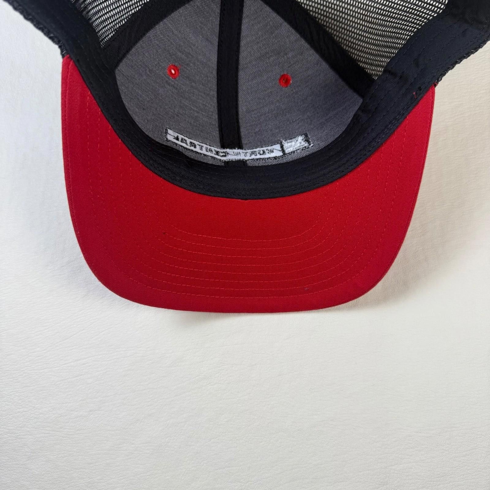 Richardson Richardson 112 Trucker Hat Red Black North Central NC Size ONE SIZE - 4 Thumbnail