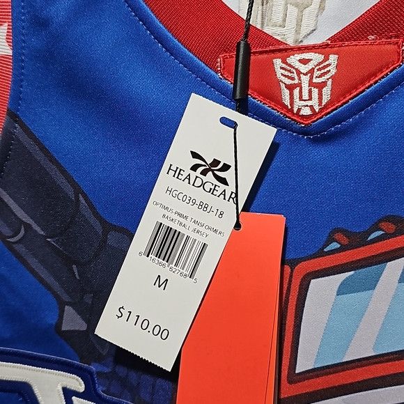 Other Transformers Optimus Prime Basketball Jersey Size Medium NWT Size US M / EU 48-50 / 2 - 5 Thumbnail