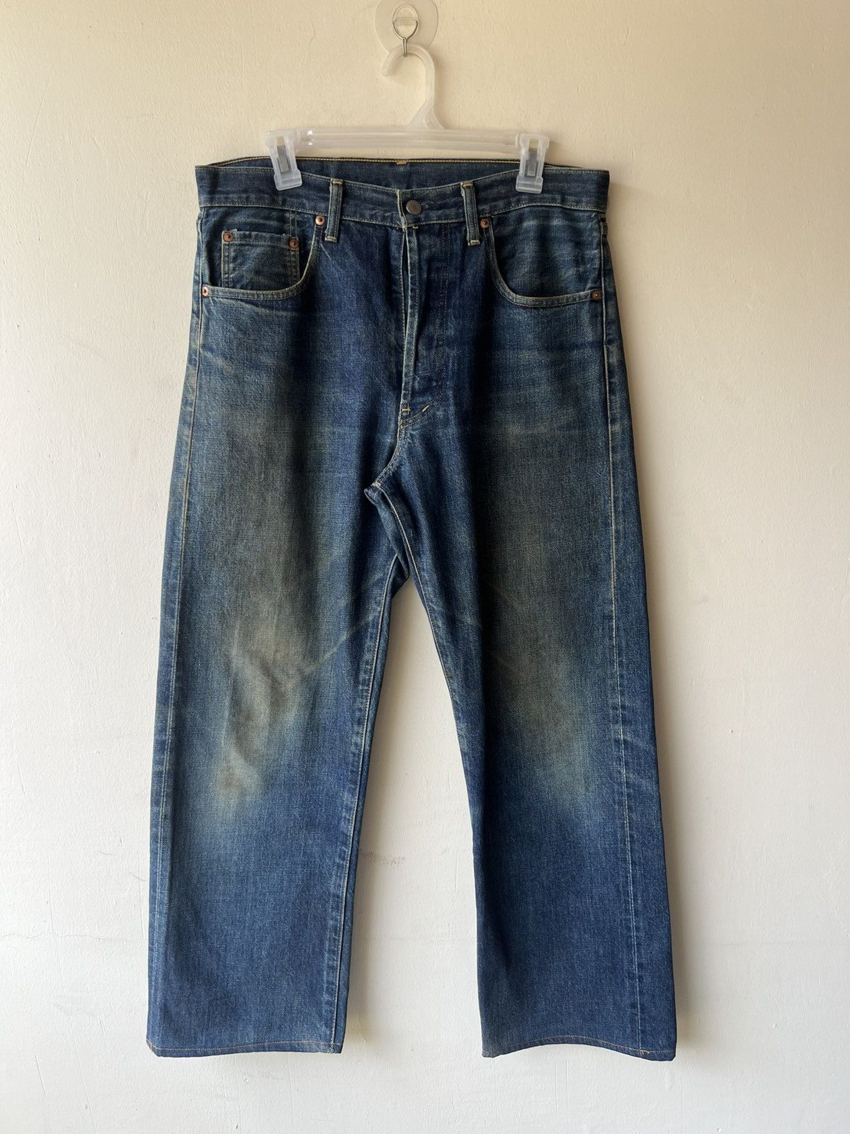 Levi's VTG 1994 Levi’s 503B XX Big E Dirty Mud Denim Selvedge Jeans Size US 34 / EU 50 - 16 Thumbnail