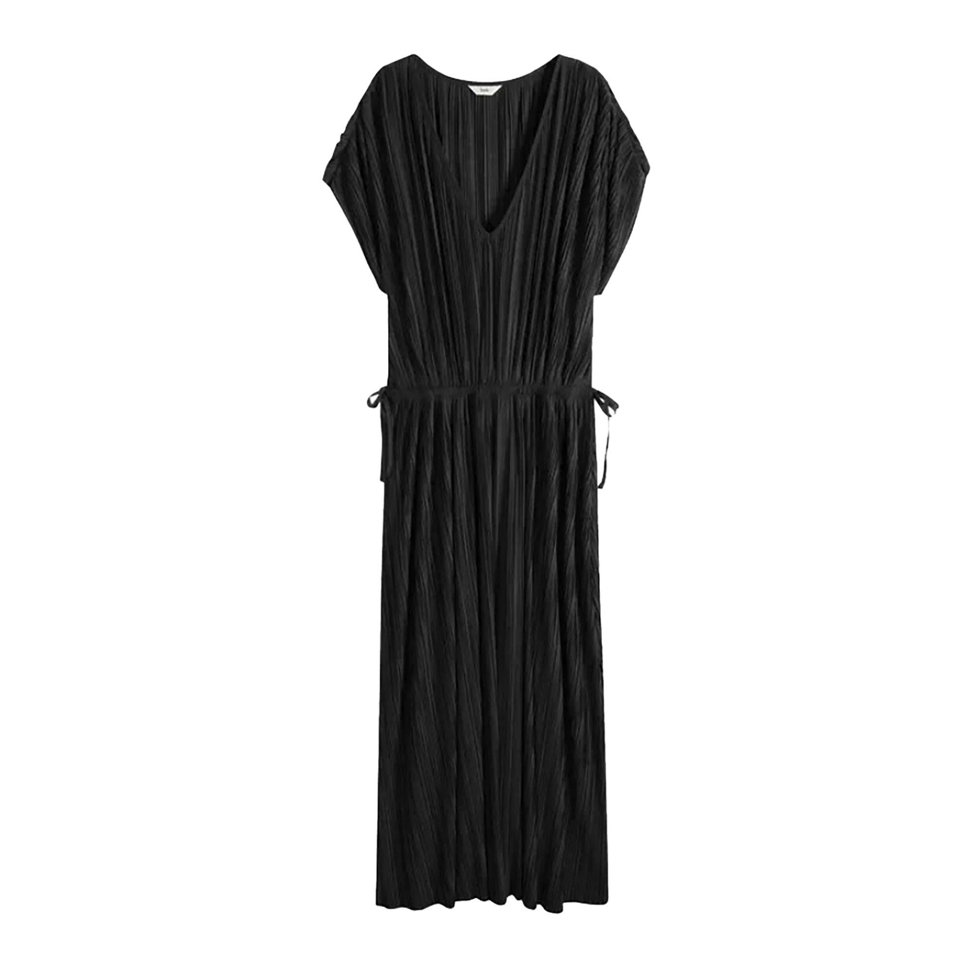 Hush Puppies Hush plisse pleated midi dress in black M Size M / US 6-8 / IT 42-44 - 1 Thumbnail