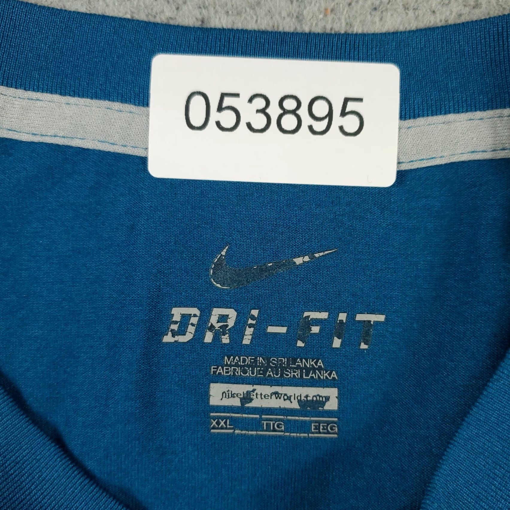 Nike Nike T-Shirt Mens 2XL Blue Swoosh Casual Short Sleeve Sports Size US XXL / EU 58 / 5 - 6 Thumbnail
