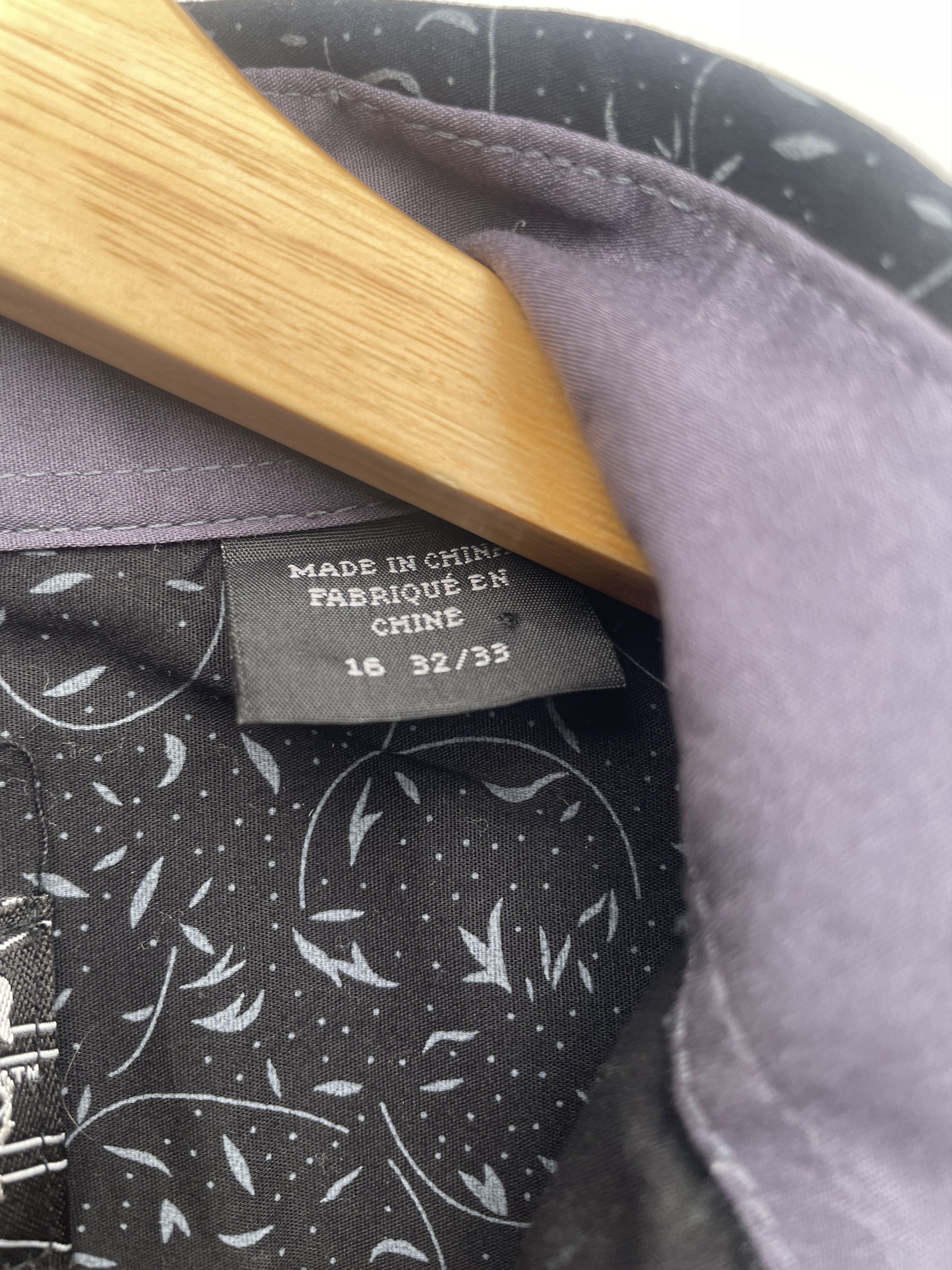 English Laundry English Laundry Black Print Stretch Shirt 16 32/33 Size US L / EU 52-54 / 3 - 8 Thumbnail