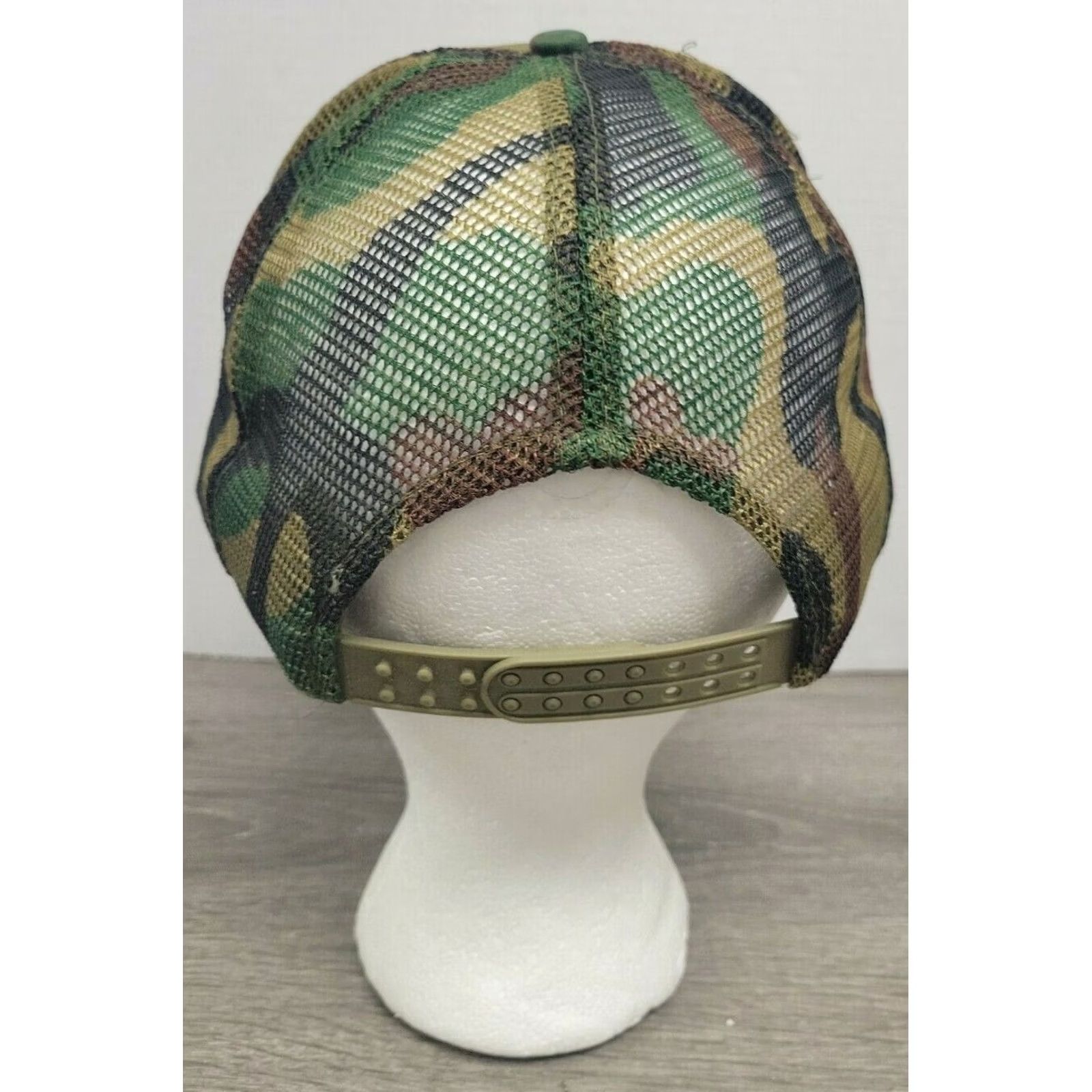 Olive VINTAGE US Open 1997 Bass Tournament Snapback Trucker Hat Cap Olive Green Mens Size ONE SIZE - 2 Thumbnail