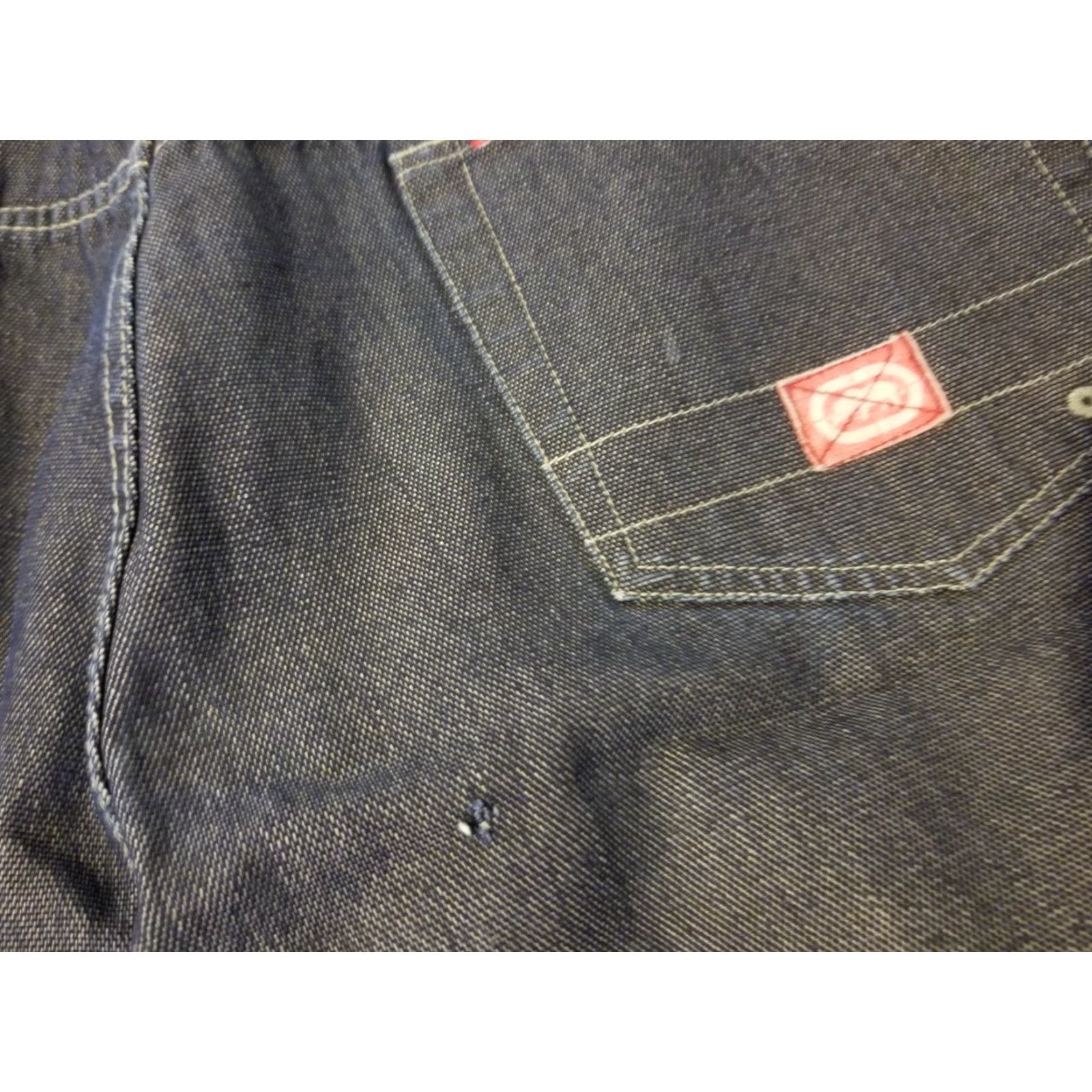 Ecko Unltd. VINTAGE Ecko Unlimited Jeans Denim 42x28 28in Inseam 5-Pocket Men Blue 90s Hip Hop Wide-Leg Jeans Mens Size US 42 / EU 58 - 3 Thumbnail