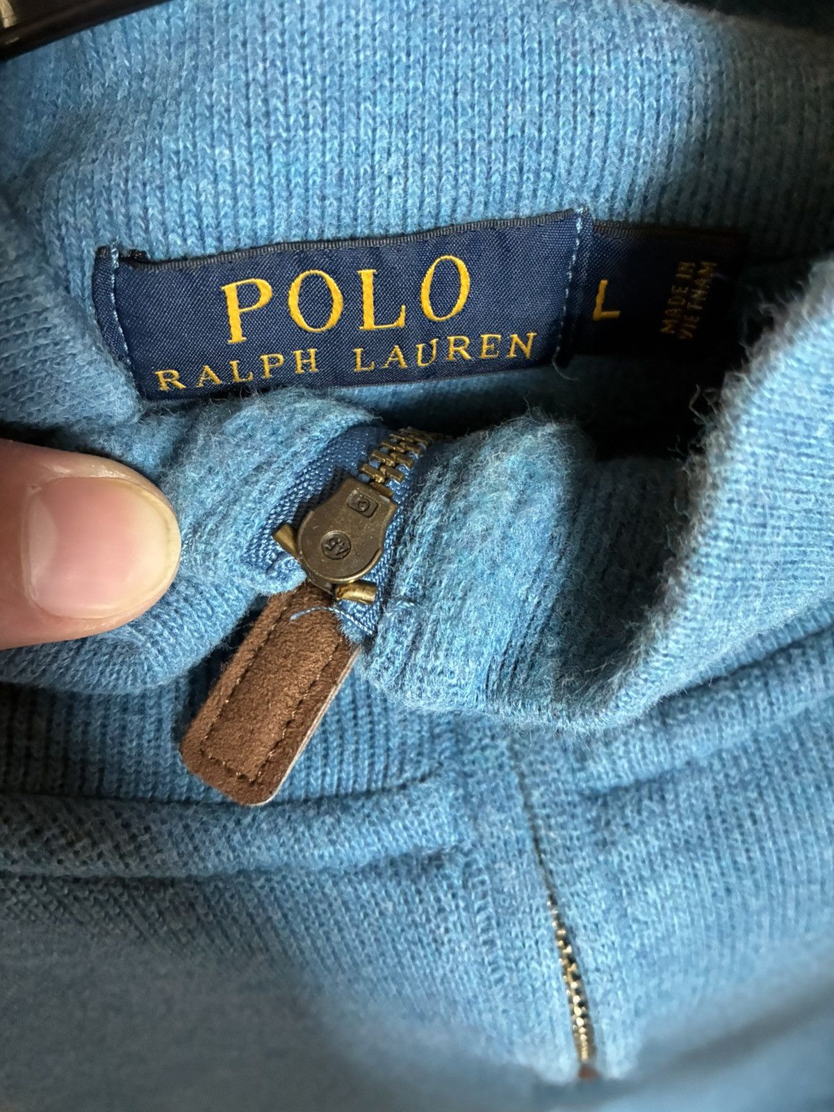 Polo Ralph Lauren Vintage Polo Quarter zip Size US L / EU 52-54 / 3 - 3 Thumbnail