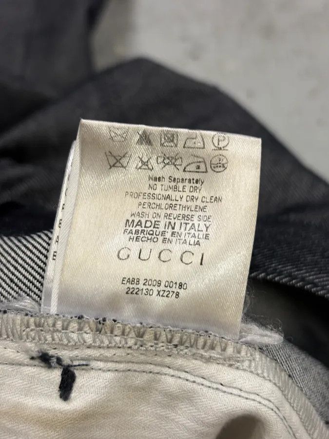 Gucci AW2009 Gucci Grey Denim Signature Jeans by Frida Giannini Size US 32 / EU 48 - 12 Thumbnail