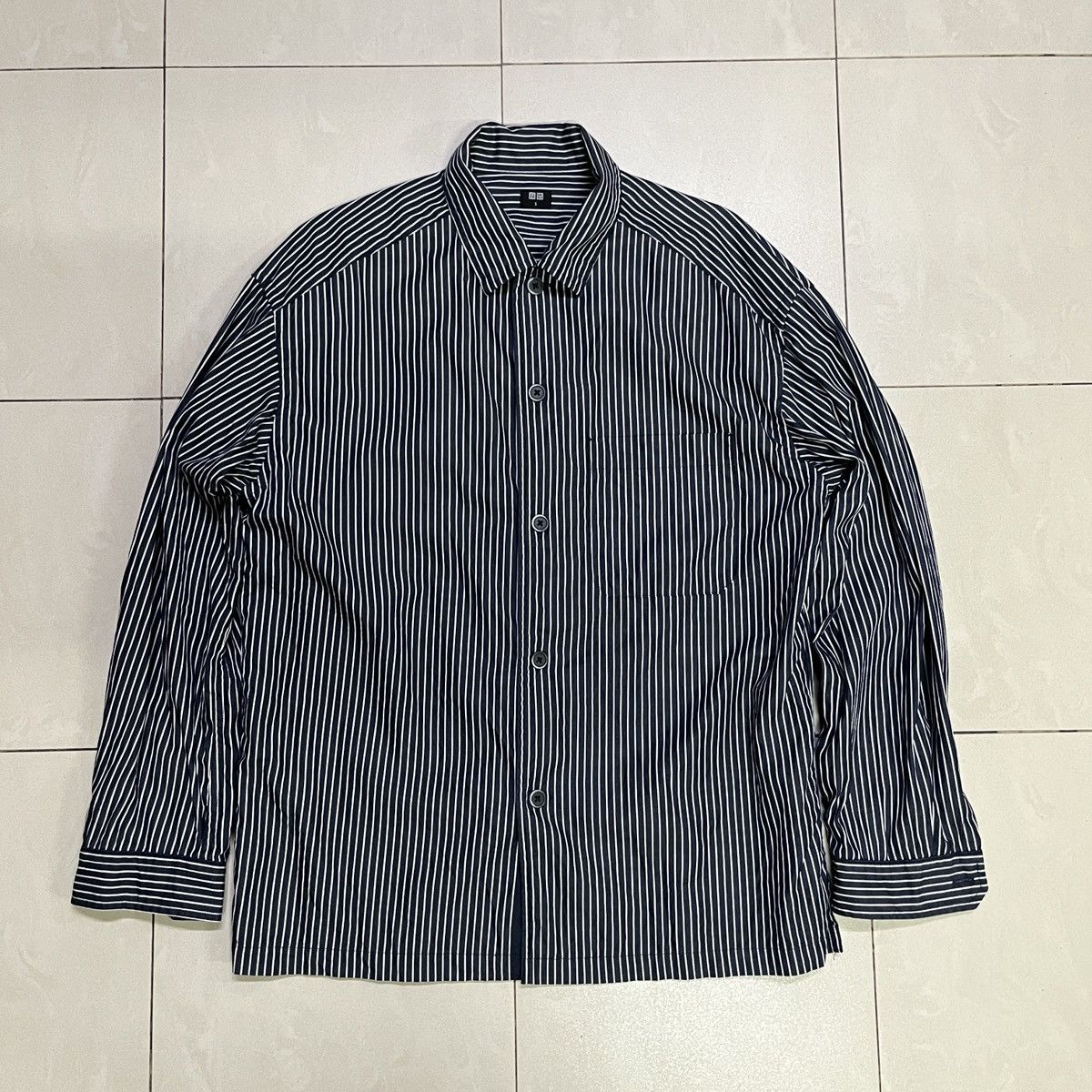Japanese Brand × Uniqlo Uniqlo Stripes Longsleeve Button Up Shirt Size US M / EU 48-50 / 2 - 2 Thumbnail