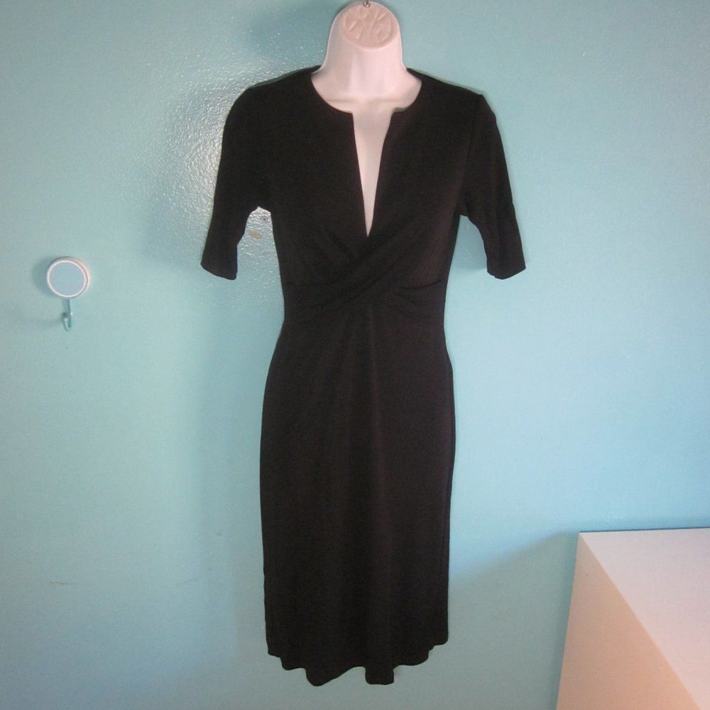 Diane von Furstenberg Diane Von Furstenberg Little Black Twist Front Dress Marked Size XS / US 0-2 / IT 36-38 - 10 Thumbnail