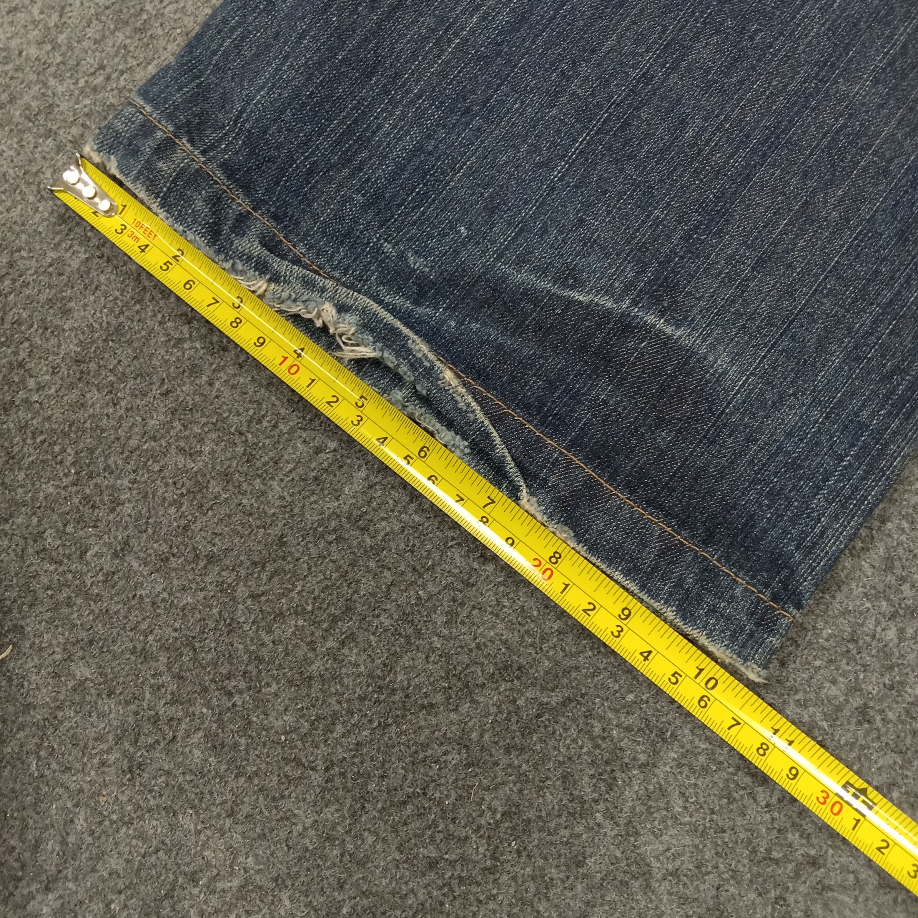 Japanese Brand ET Japanese Brand Bootcut Fading Style Denim Jeans Size 31" - 15 Thumbnail