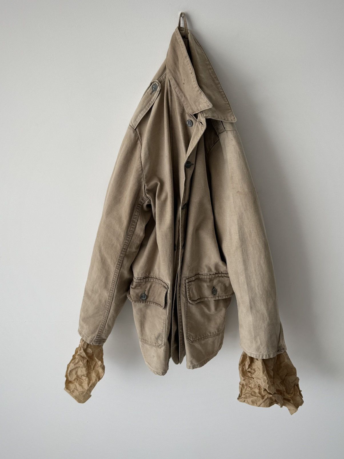 Vintage Vintage 1940s Swedish Army M39 Work Jacket Size US L / EU 52-54 / 3 - 8 Thumbnail