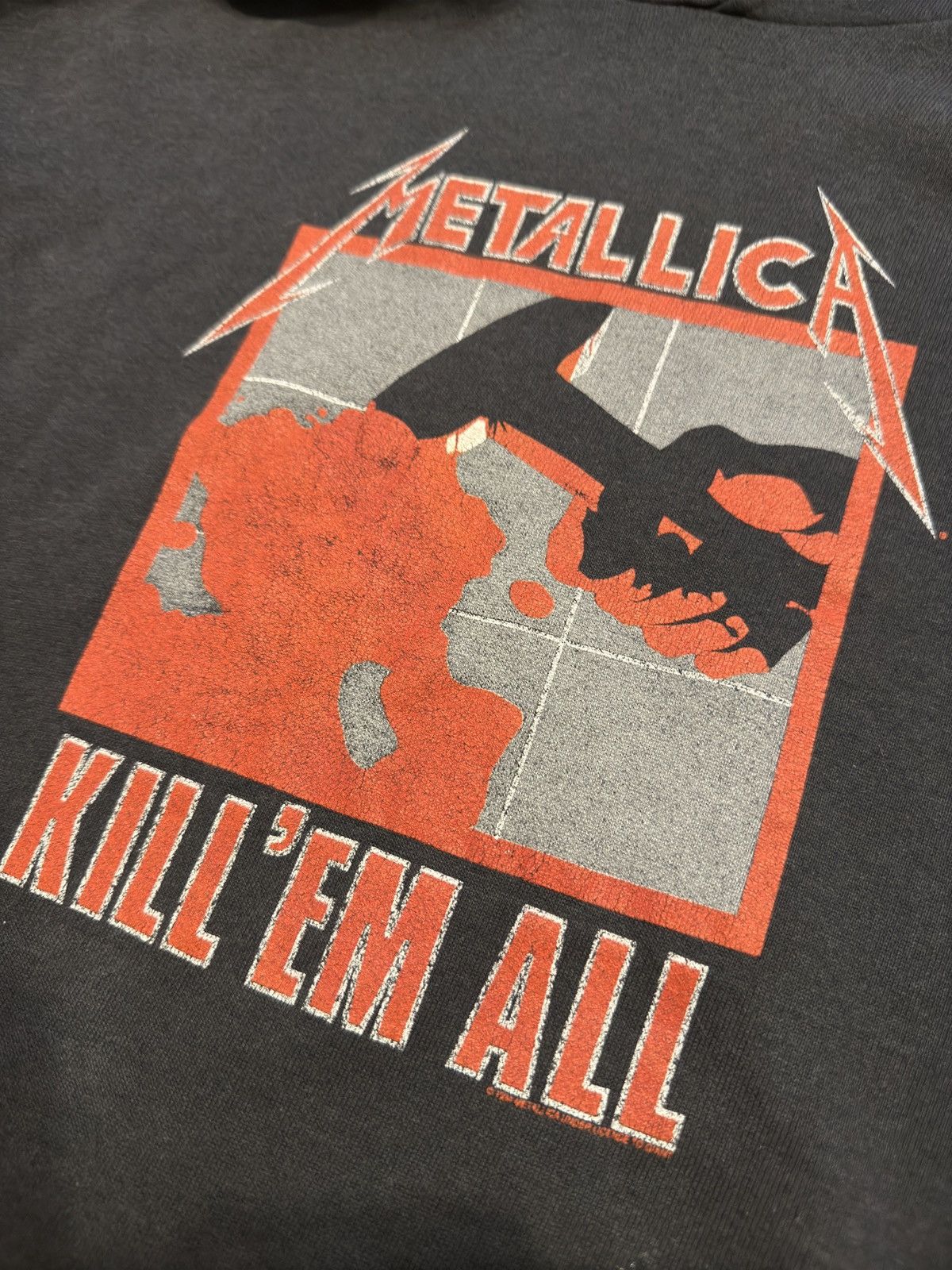 Band Tees × Metallica × Vintage 1994 METALLICA KILL 'EM ALL / RIDE THE LIGHTING HOODIE Size US XL / EU 56 / 4 - 3 Thumbnail