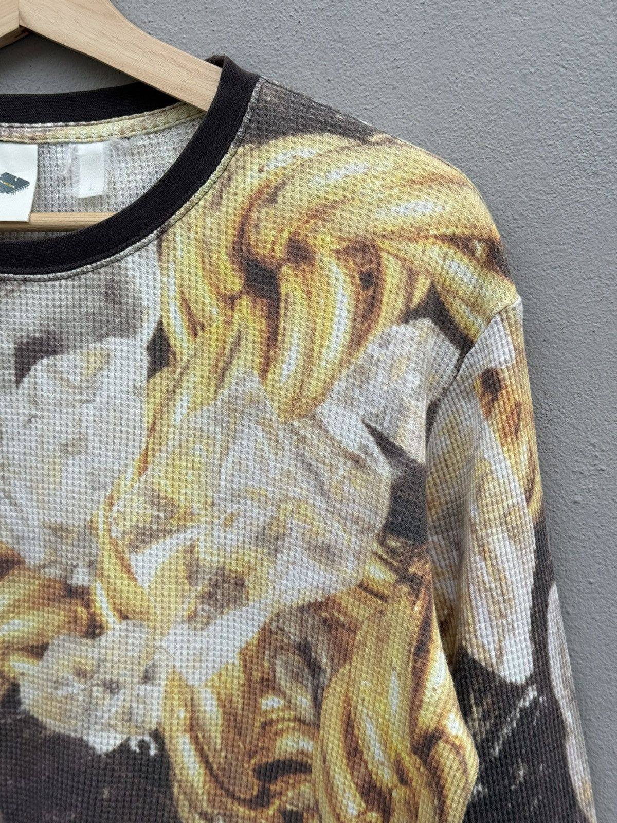 PHENOMENON ARCHIVED‼️2000s PHENOMENON Gold Chains Fullprint Waffle Tee Size US L / EU 52-54 / 3 - 4 Thumbnail