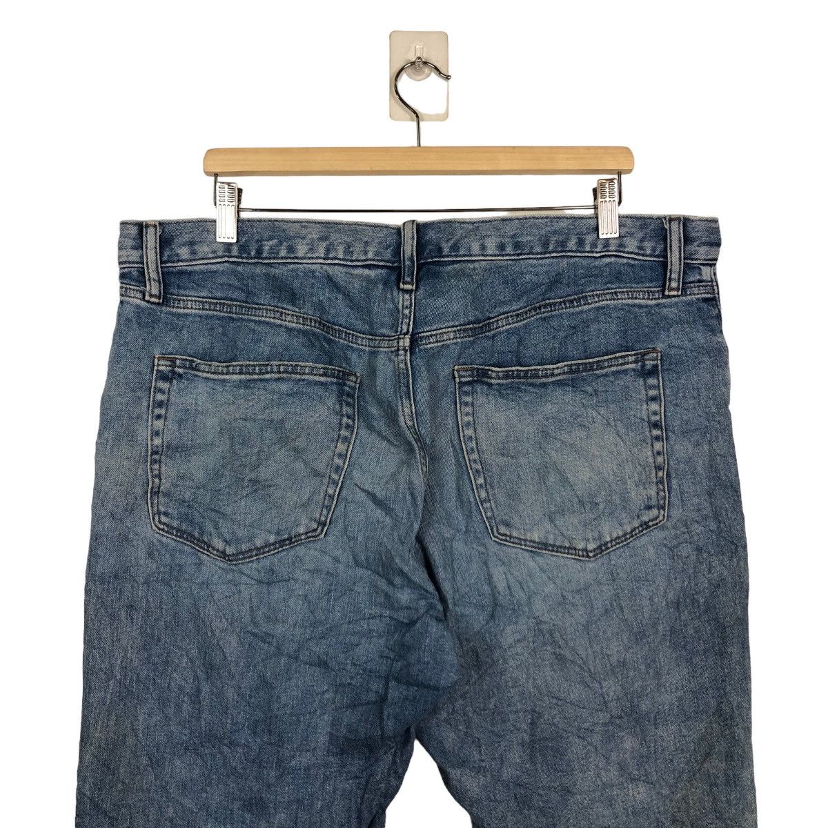 Japanese Brand 🔥RARE DISTRESSED DENIM UNIQLO JEANS JAPAN MADE ISSEY MIYAKE Size US 36 / EU 52 - 8 Thumbnail