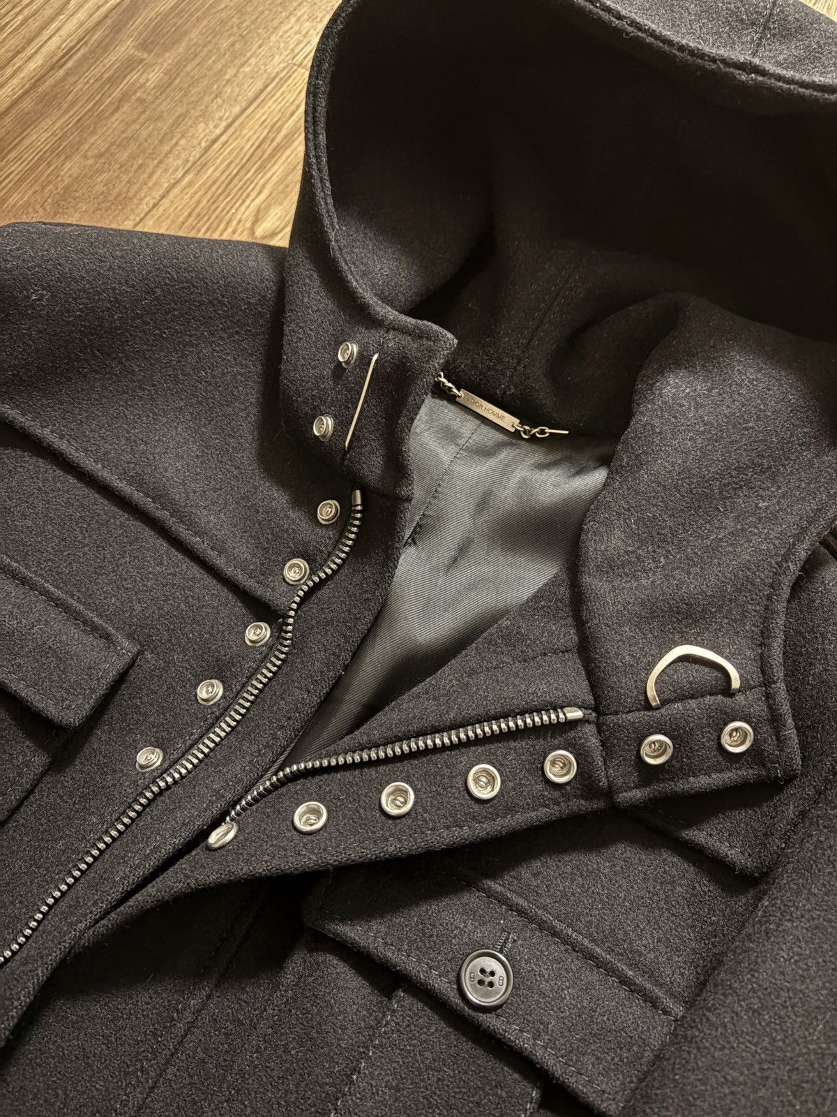 Hedi Slimane Dior Homme AW2004 M-65 Military Wool Jacket Size US S / EU 44-46 / 1 - 4 Thumbnail
