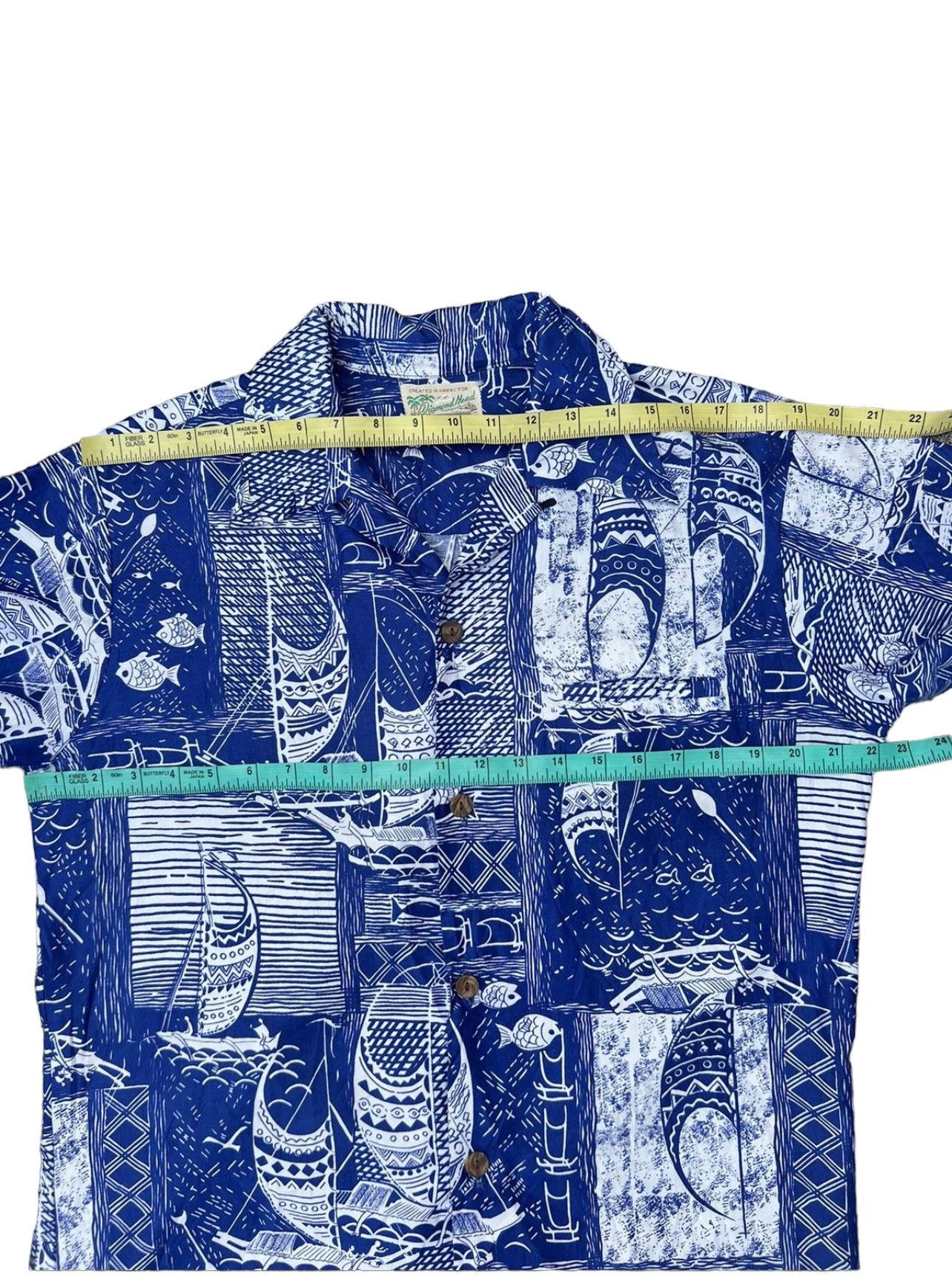 Diamond Head Vintage 60s Diamond Head Sportswear Blue Hawaiian Shirt Size US M / EU 48-50 / 2 - 3 Thumbnail