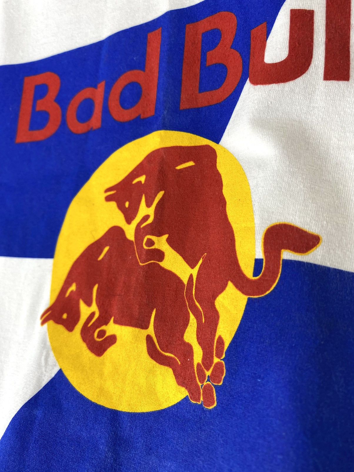 Red Bull Vintage 90s Red Bull Bad Bull Humor Funny T Shirt Size US M / EU 48-50 / 2 - 4 Thumbnail