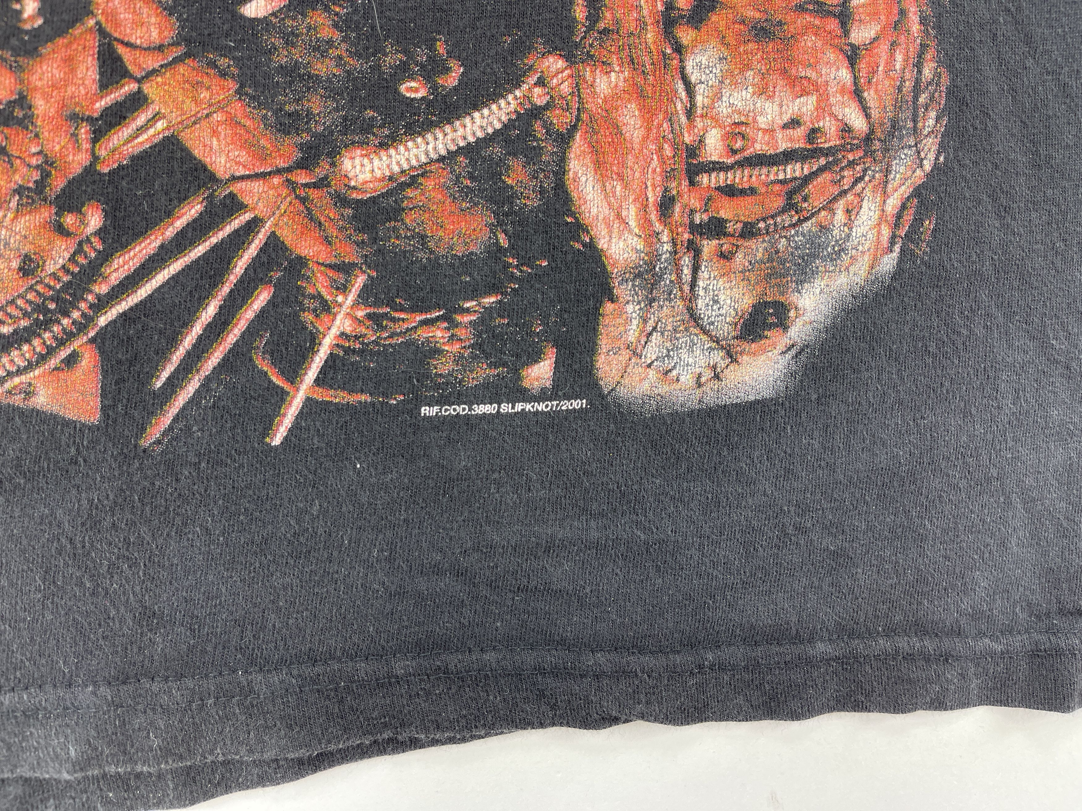 Band Tees × Slipknot Vintage Slipknot T-Shirt, Iowa World Tour 2001, 90s Rock XXL Size US XXL / EU 58 / 5 - 6 Thumbnail