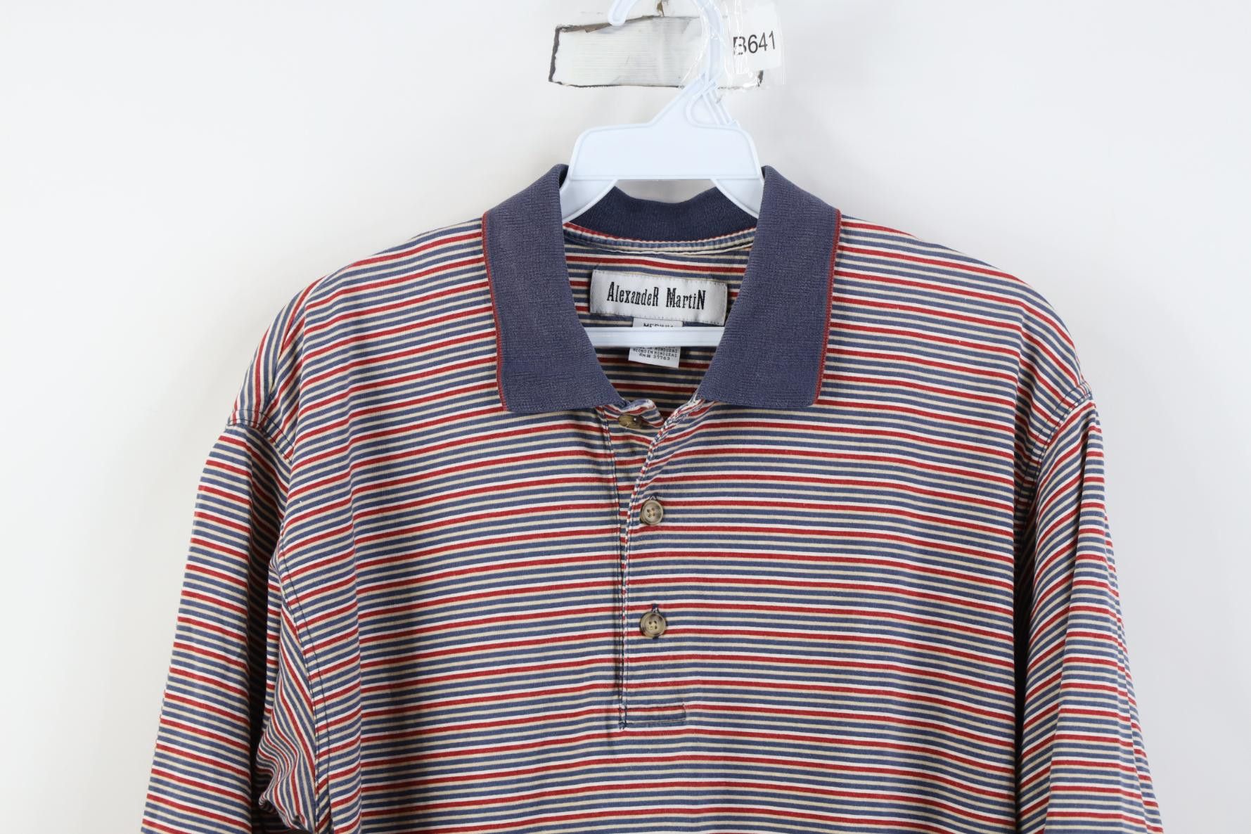 Vintage Vintage 90s Streetwear Striped Knit Collared Golf Polo Shirt Size US M / EU 48-50 / 2 - 2 Thumbnail