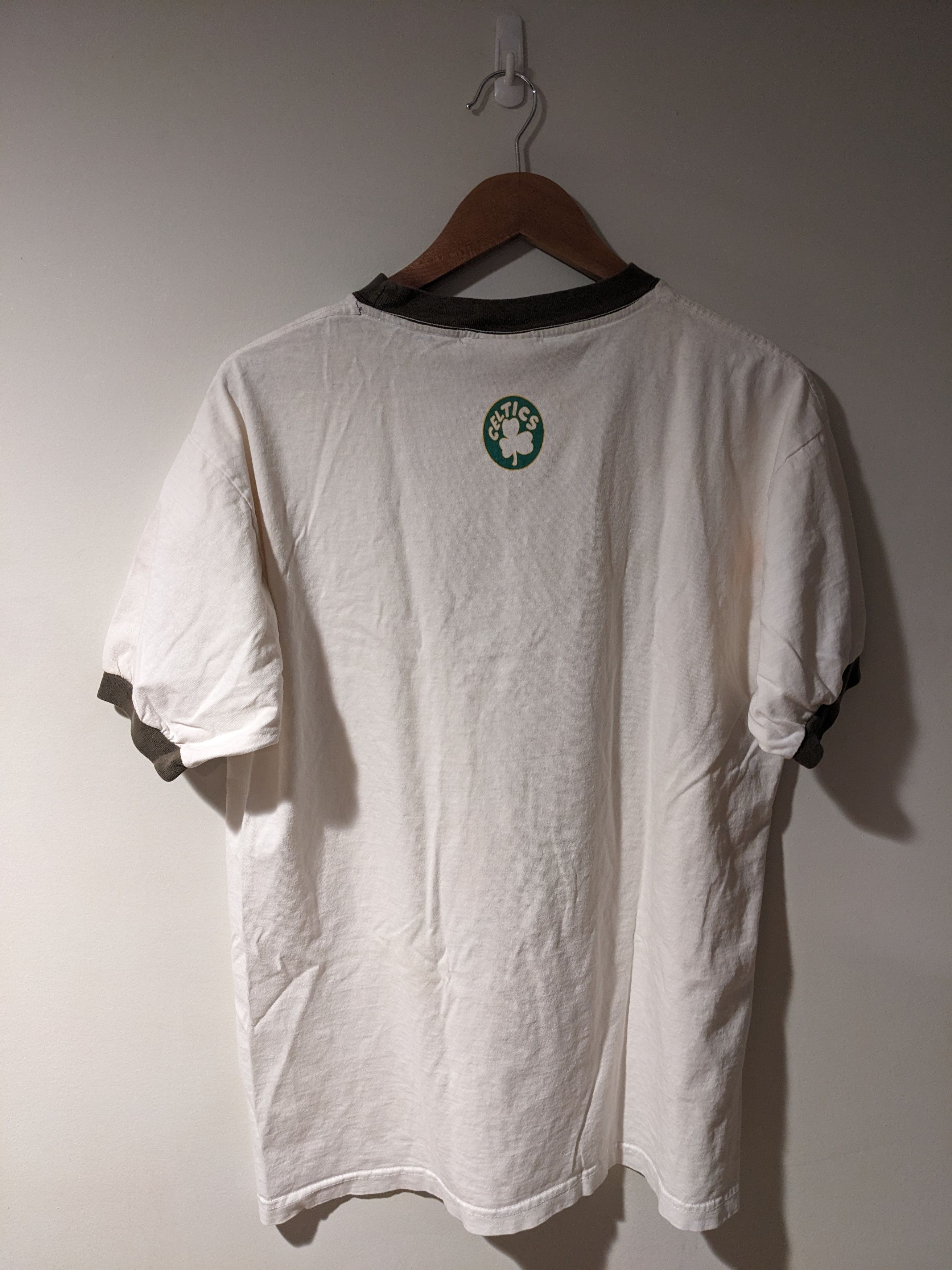 NBA × Vintage Vintage 90s Boston Celtics NBA Basketball Ringer T-Shirt Size US L / EU 52-54 / 3 - 9 Thumbnail