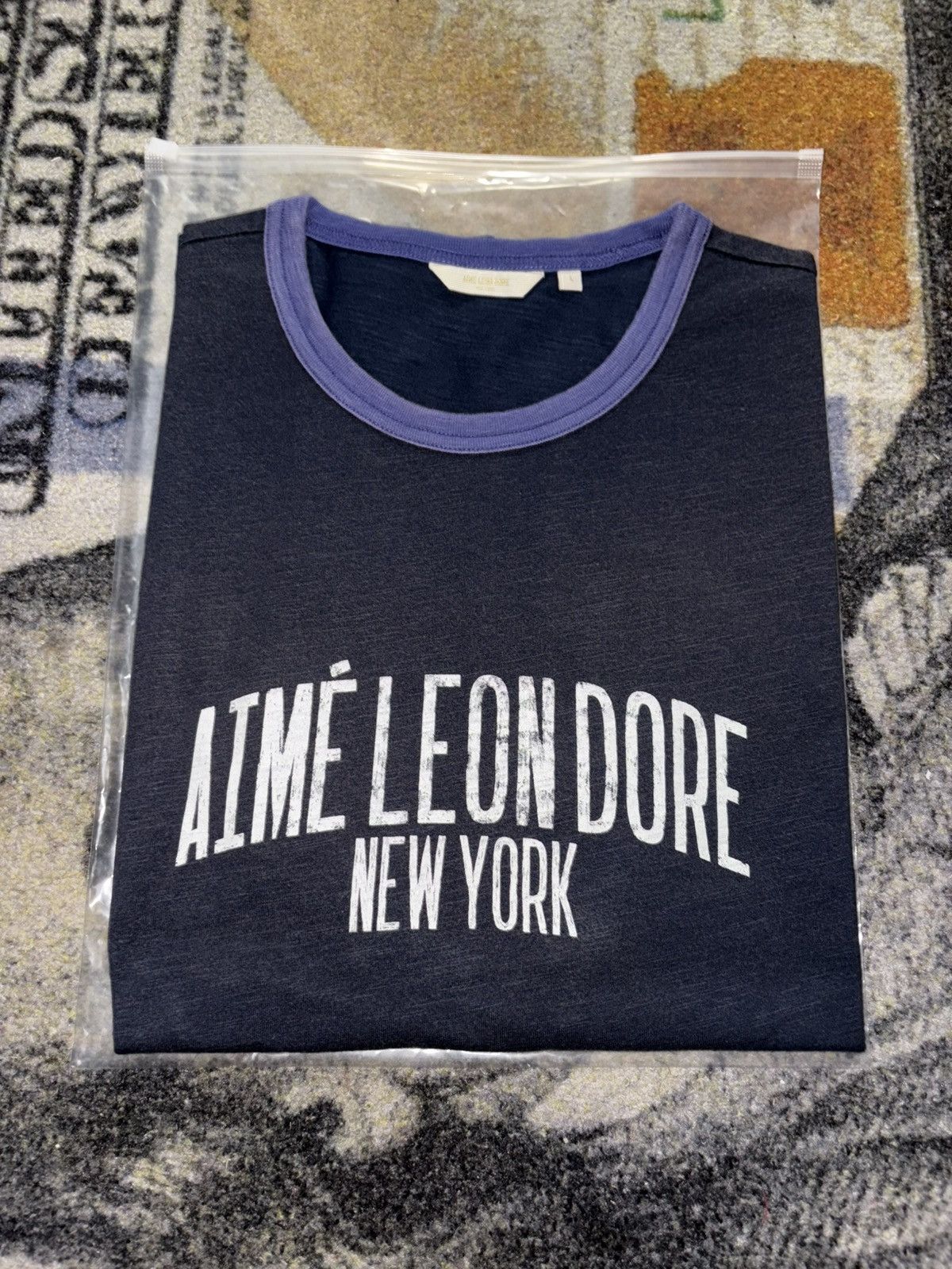 Aime Leon Dore Aime Leon Dore Washed Ringer Tee Navy Size US L / EU 52-54 / 3 - 1 Thumbnail