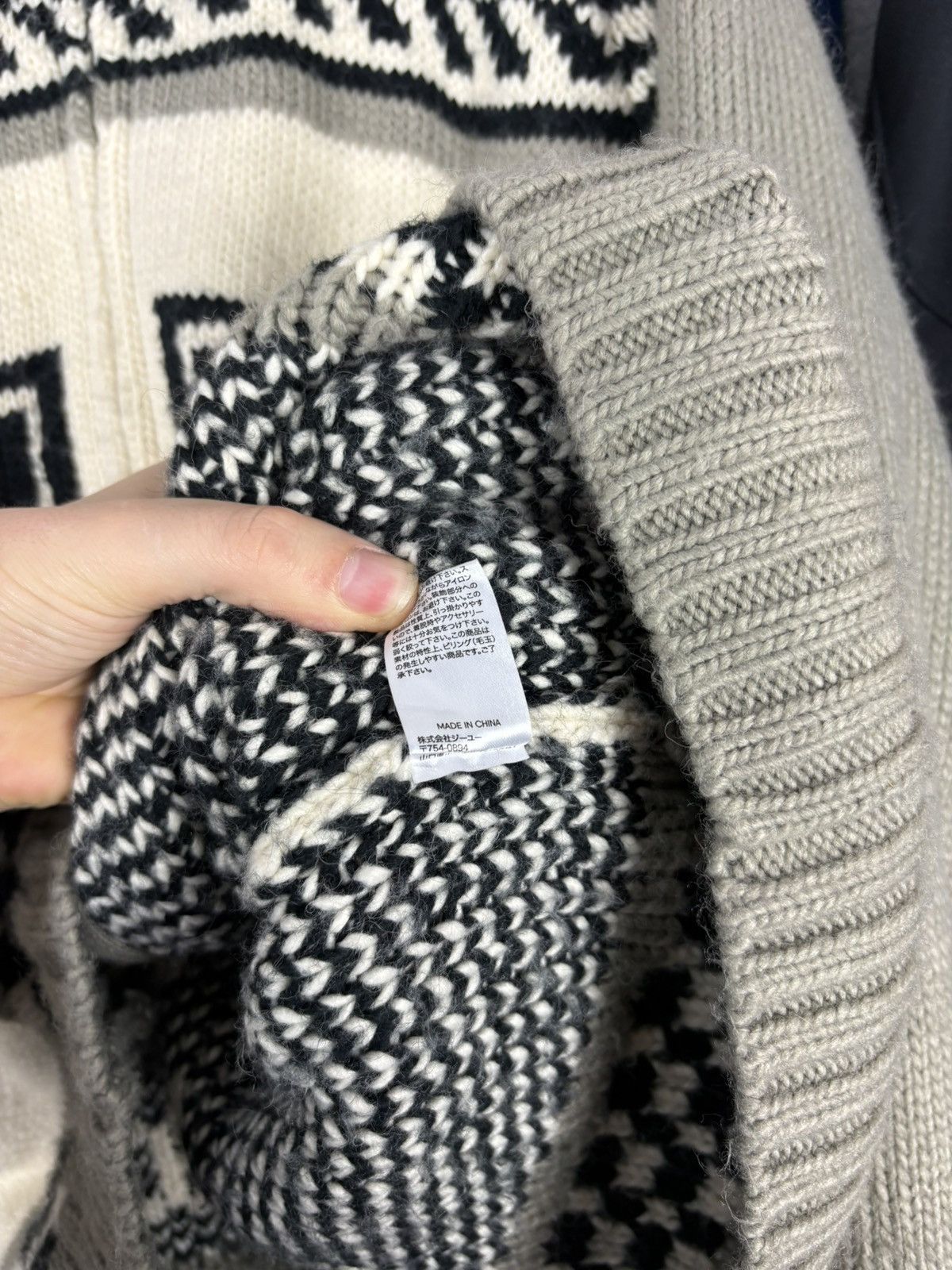 Japanese Brand × Studio Seven Honest College by Studio Seven zipper knit sweater wool Size US L / EU 52-54 / 3 - 7 Thumbnail