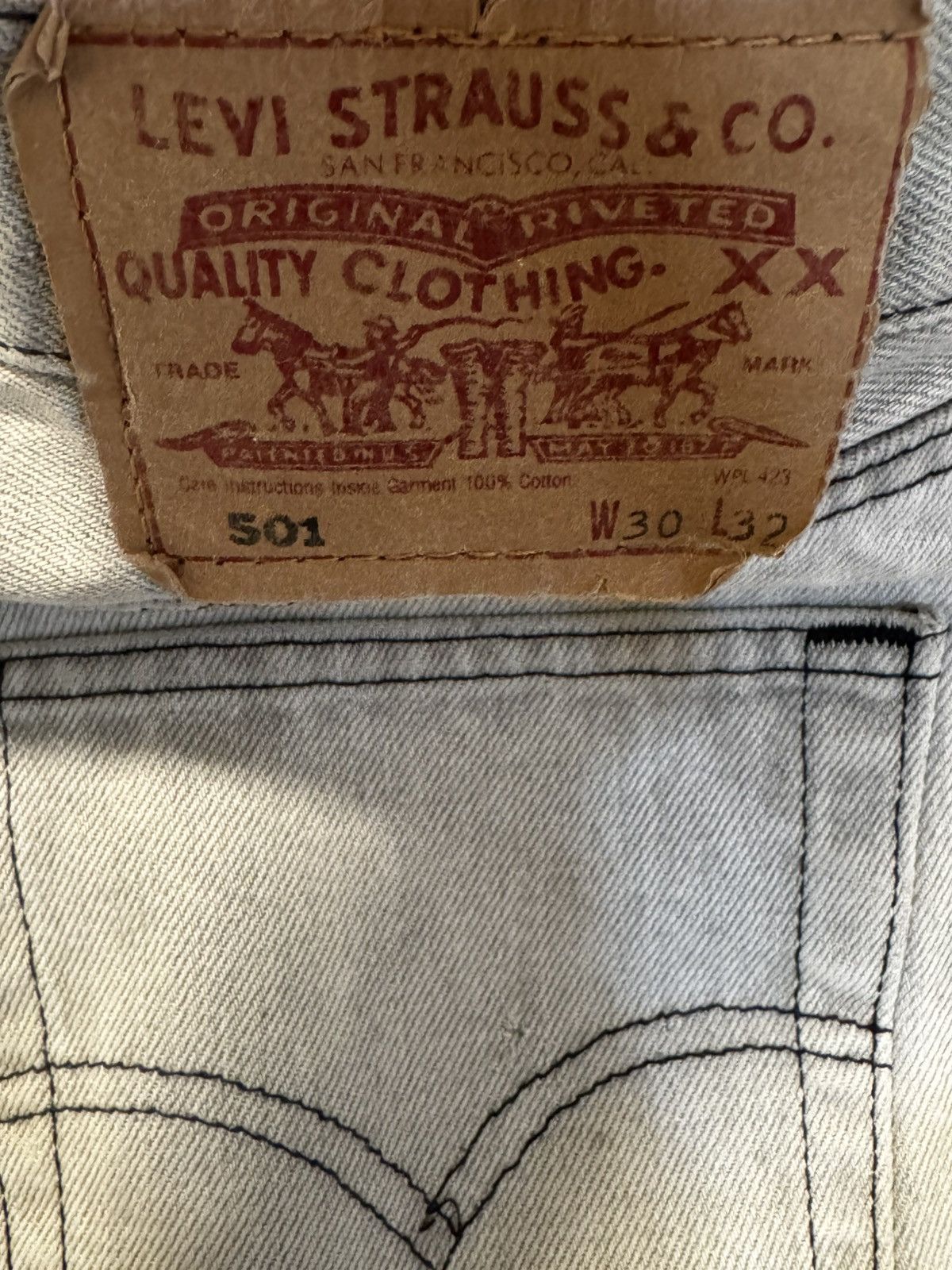 Unsound Rags Unsound Rags Vintage Levis Size US 30 / EU 46 - 5 Thumbnail