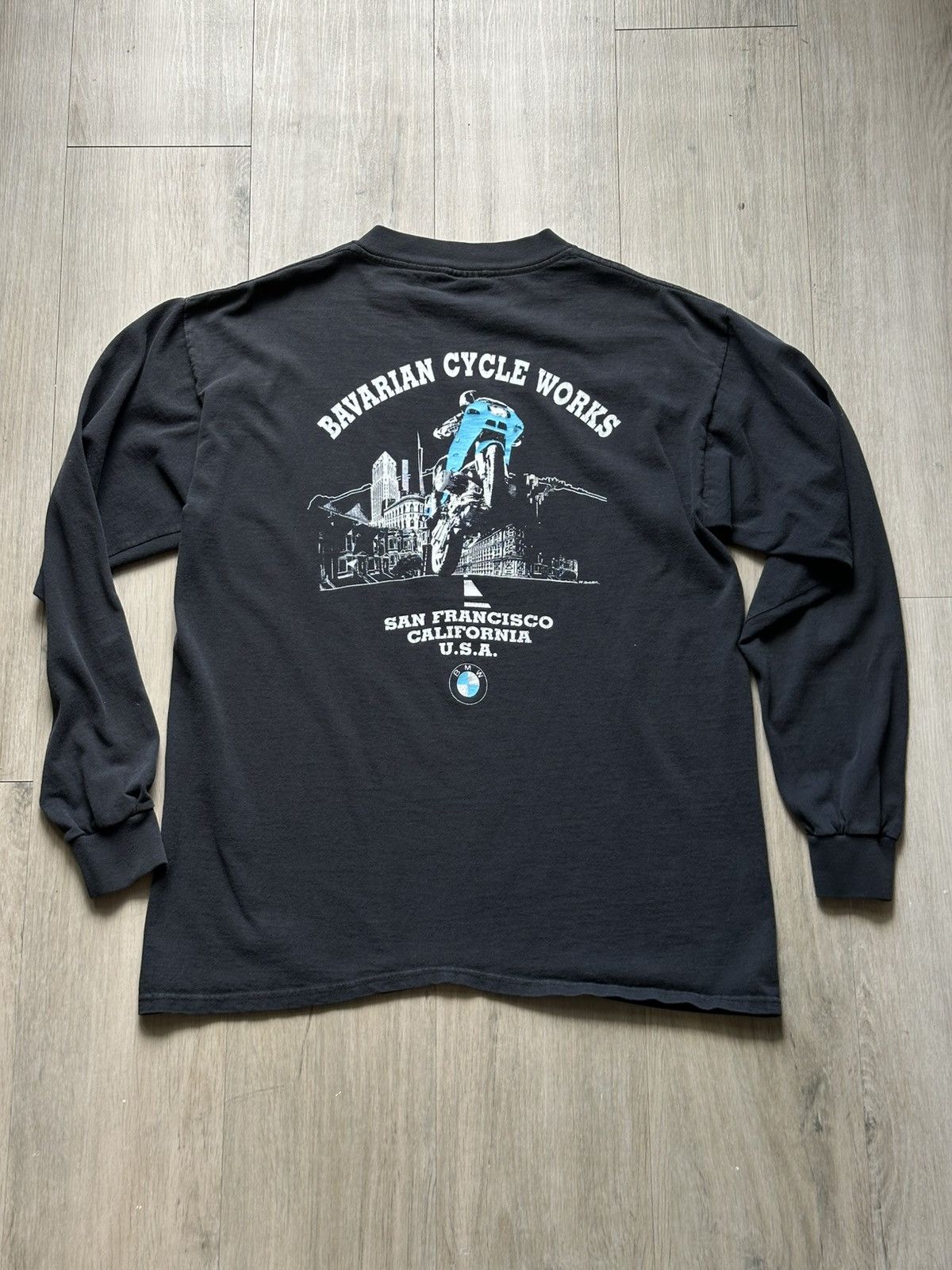 BMW Vintage BMW Motorcycle Long Sleeve Shirt Medium Size US M / EU 48-50 / 2 - 3 Thumbnail
