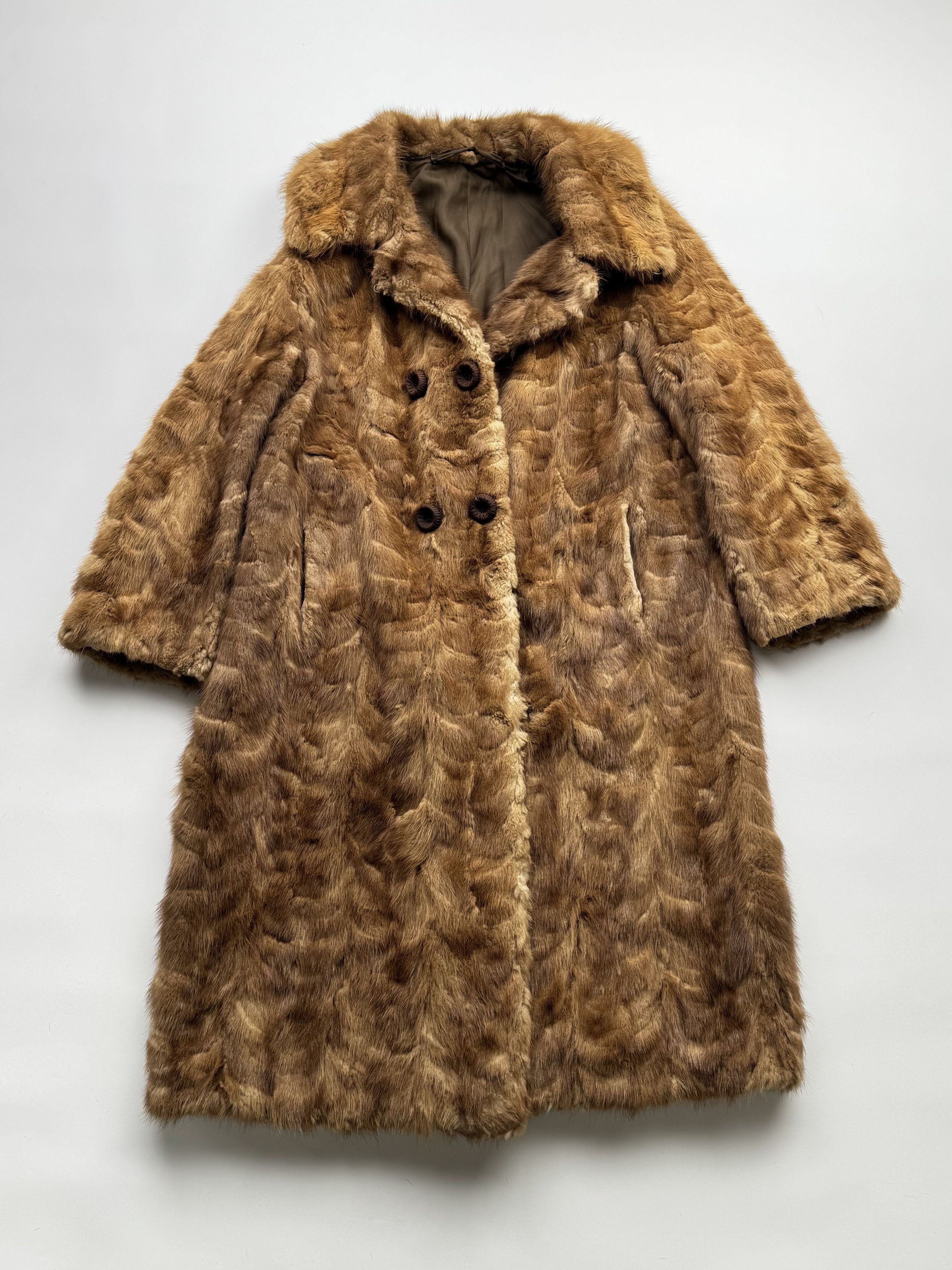 Vintage Vintage Real Fur Coat E2 Size L / US 10 / IT 46 - 1 Thumbnail