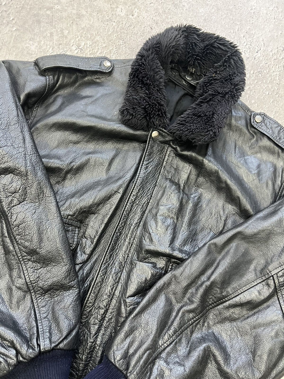 Vintage Leather Jacket Y2K Streetwear Fashion Vintage Opium Emo Punk Size US XL / EU 56 / 4 - 8 Thumbnail