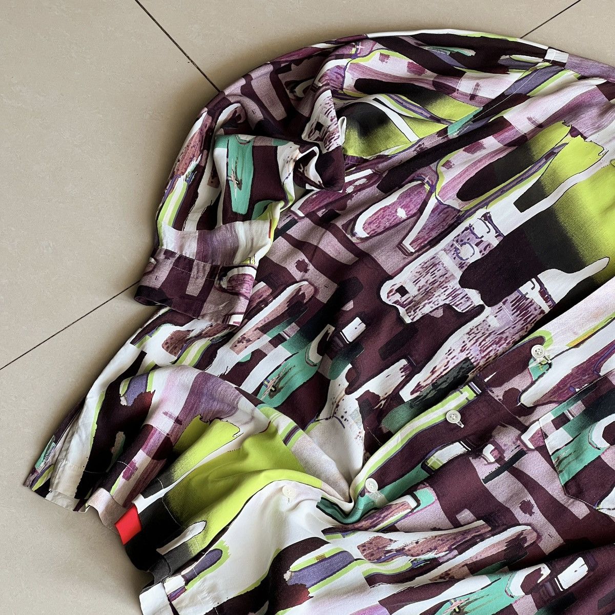 Issey Miyake SS02 Issey Miyake abstract print shirt Size US M / EU 48-50 / 2 - 6 Thumbnail