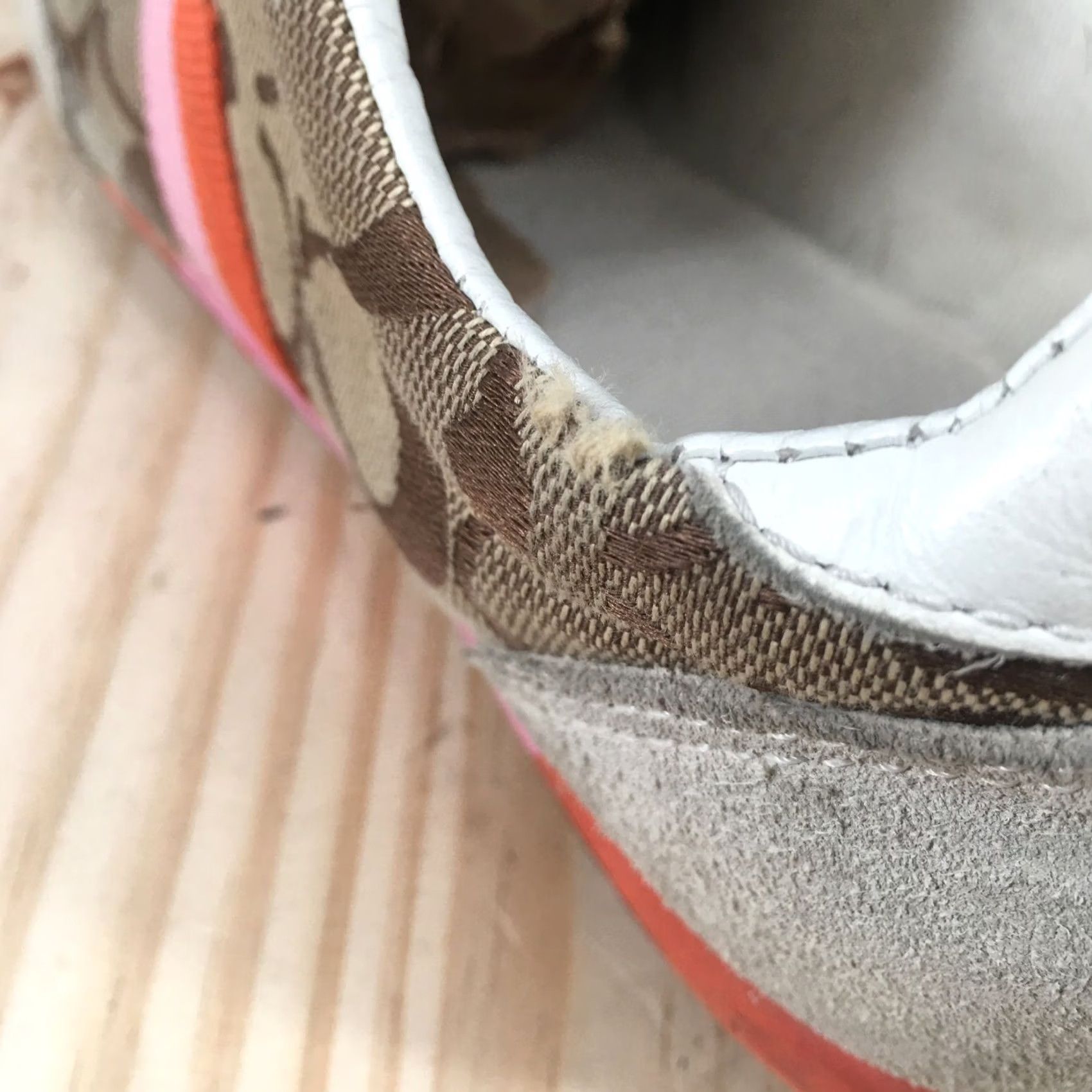 Coach Coach Shoes Womens 6.5 M Joss Sig Webbing Sneakers Casual Tan Fabric Low Top Size M / US 6-8 / IT 42-44 - 4 Thumbnail