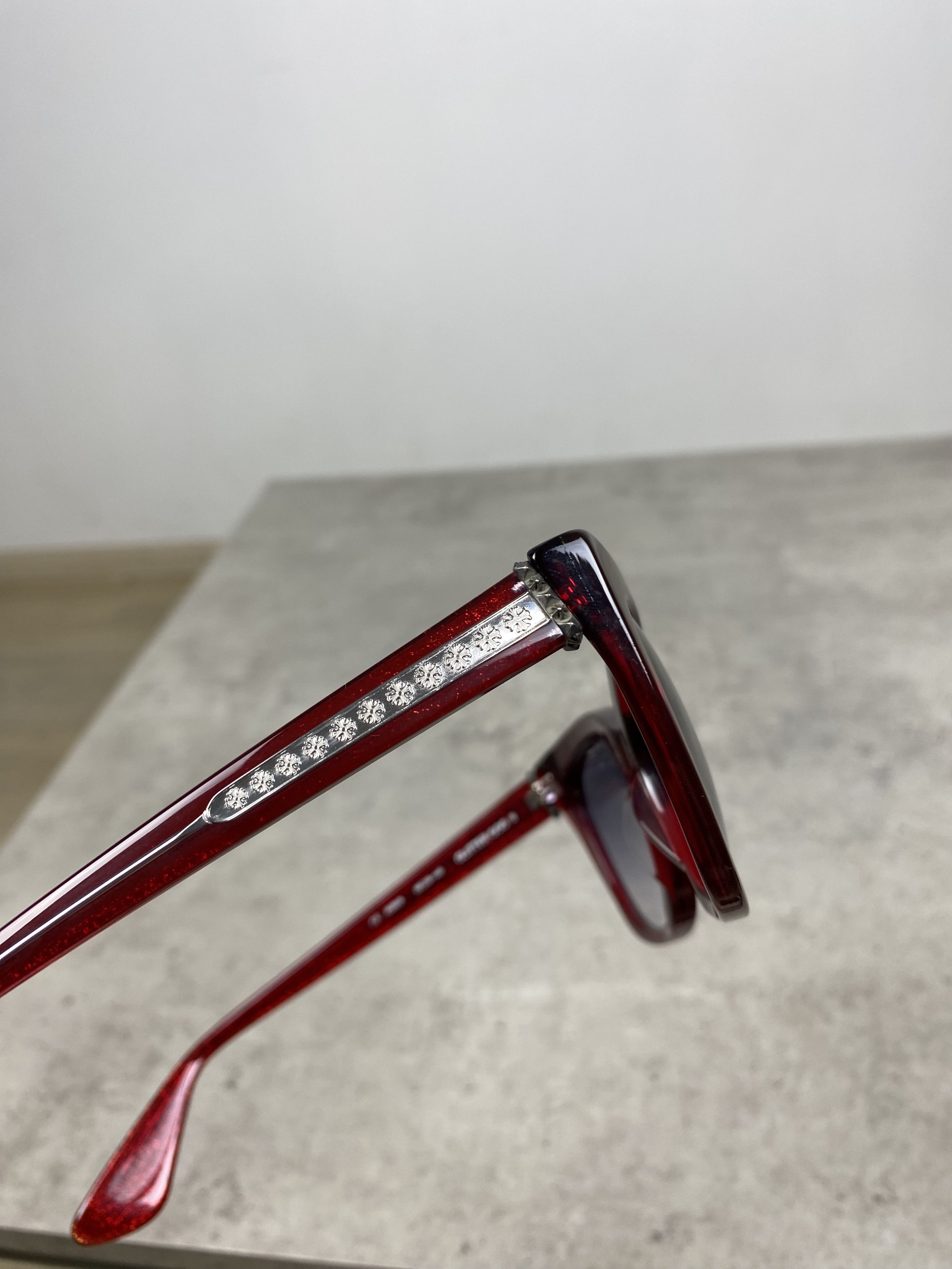 Chrome Hearts Chrome Hearts GLITTER GOO II RCRYS Sunglasses Red Size ONE SIZE - 5 Thumbnail