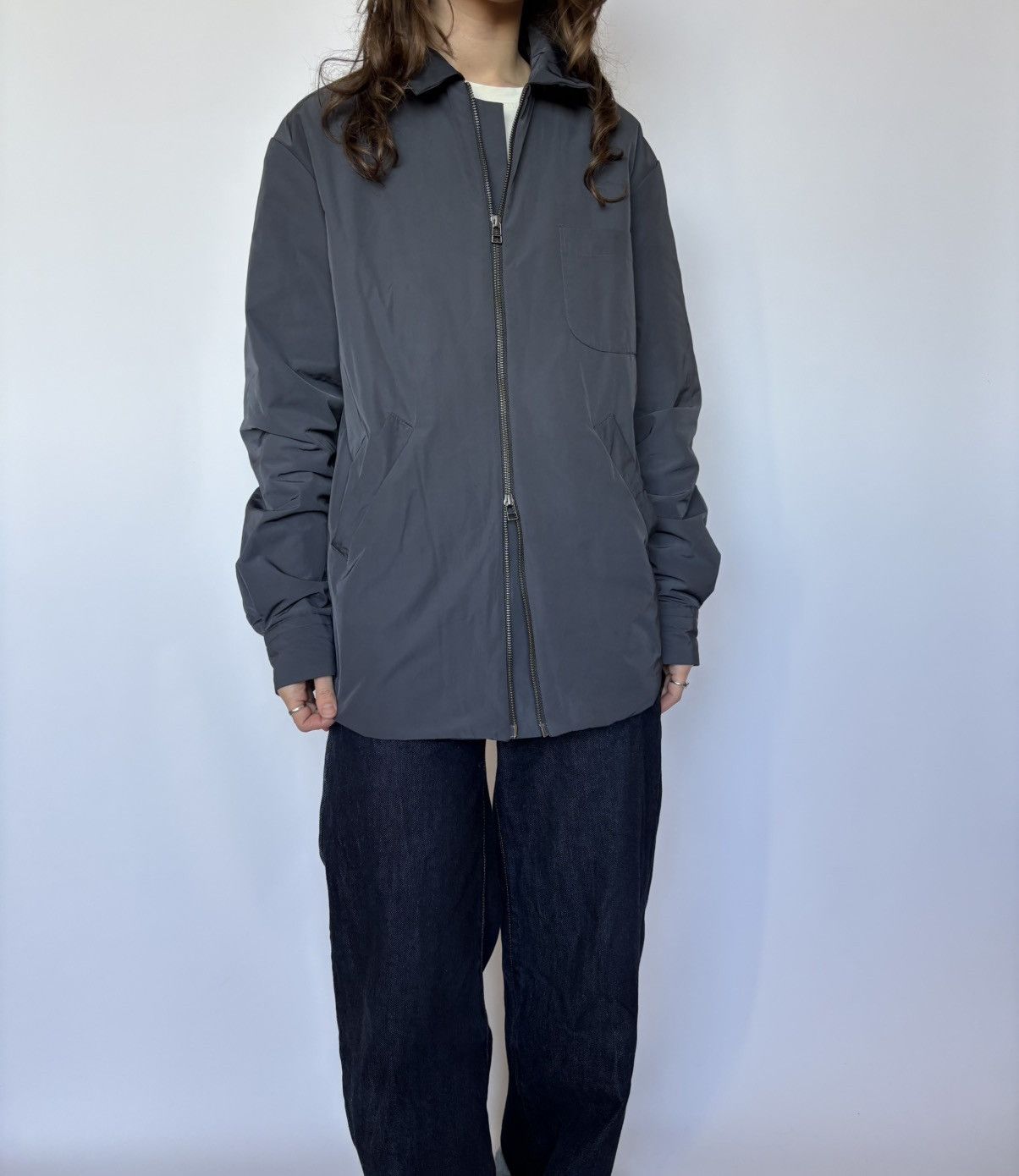 Japanese Brand × Schnaydermans Schnaydermans Nylon Gray Orange Jacket Size US S / EU 44-46 / 1 - 2 Thumbnail