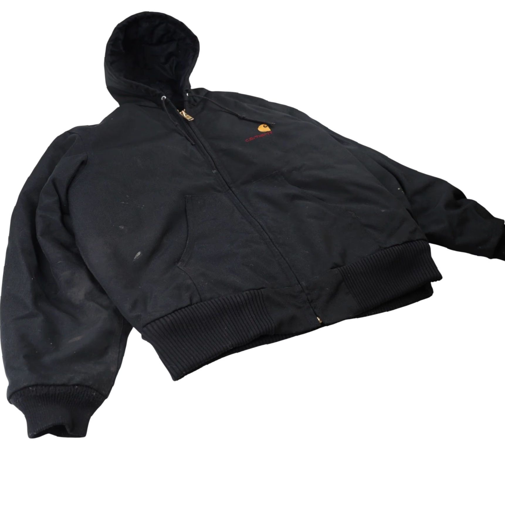 Carhartt VINTAGE Carhartt Mens Large Spellout Canvas Quilted Work Jacket Black Jacket Mens Large Black Carhartt Spellout Canvas Quilted Work Jacket Size US L / EU 52-54 / 3 - 4 Thumbnail