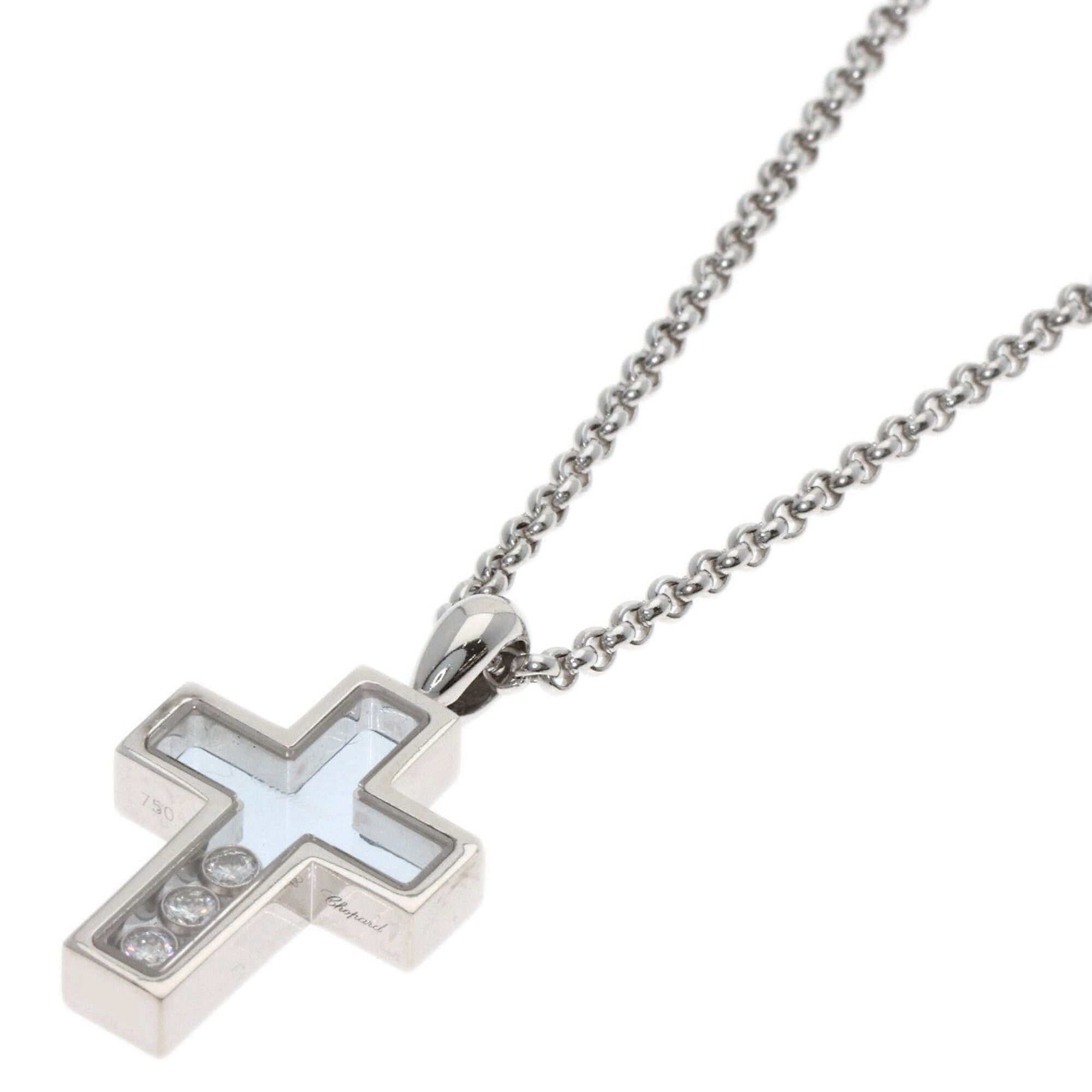 Chopard Chopard Happy Diamonds Cross Necklace 18K White Gold Women's Size ONE SIZE - 1 Thumbnail