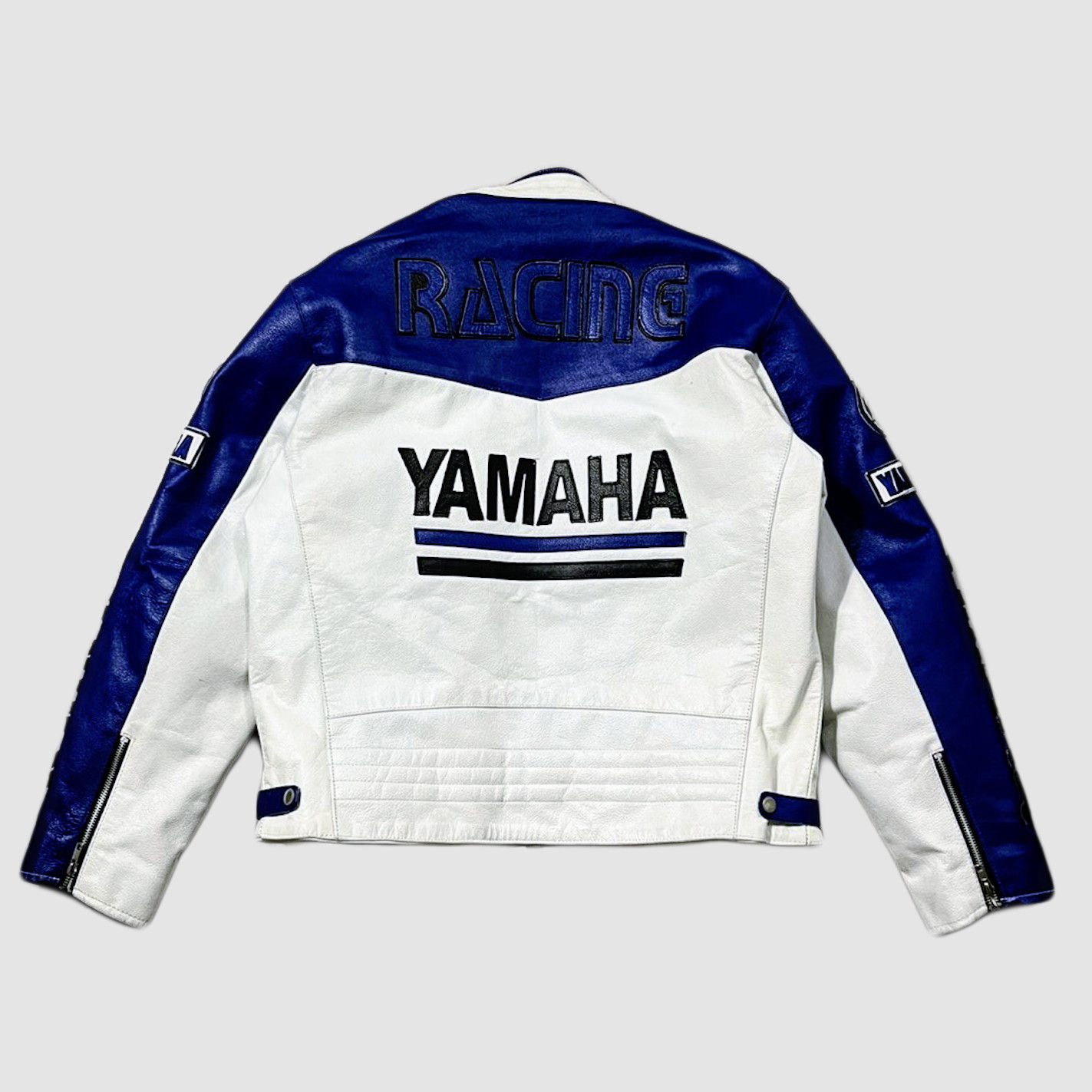 Yamaha YAMAHA Biker Leather Jacket Racing STREETWEAR Size US XL / EU 56 / 4 - 6 Thumbnail