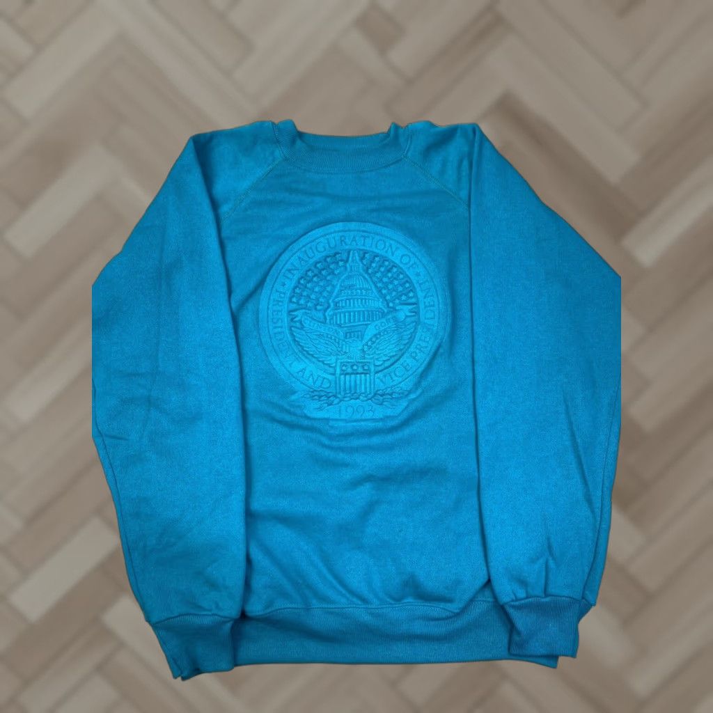 Hanes Clinton Gore 1993 Presidential Inaugaration Pullover Sweatshirt Green L Hanes Shirt Mens Size US L / EU 52-54 / 3 - 1 Thumbnail