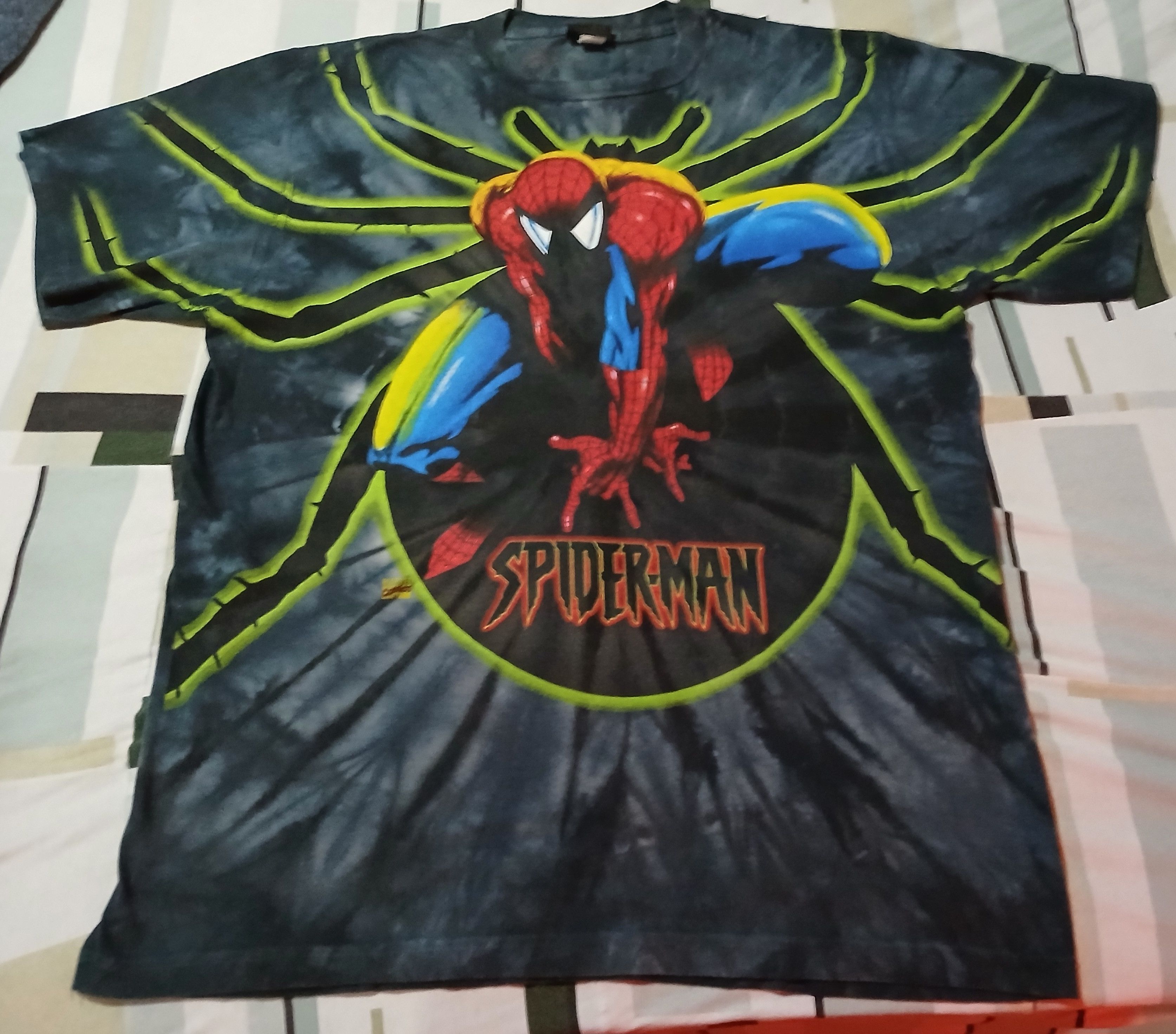 Marvel Comics Vintage Spiderman Marvel shirt 90 oficial rare Size US XL / EU 56 / 4 - 1 Thumbnail